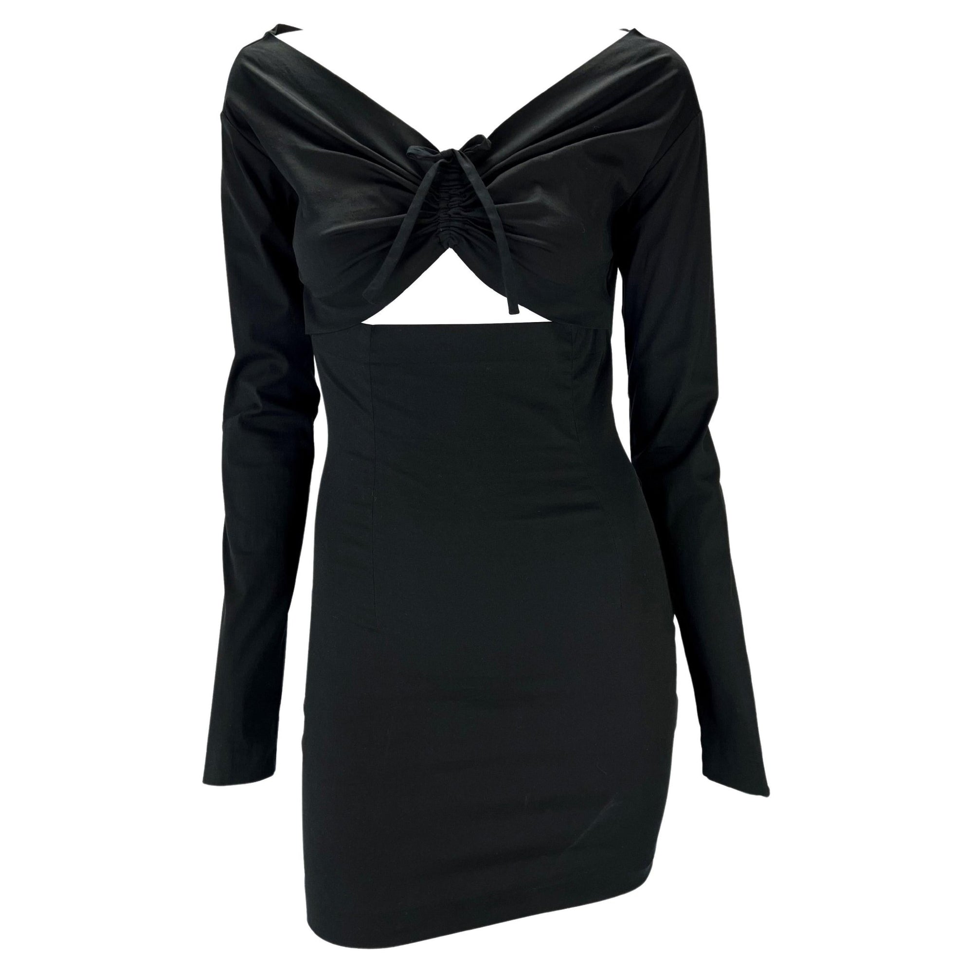 S/S 1992 Dolce & Gabbana Stretch Cut Out Ruched Dress - RealList