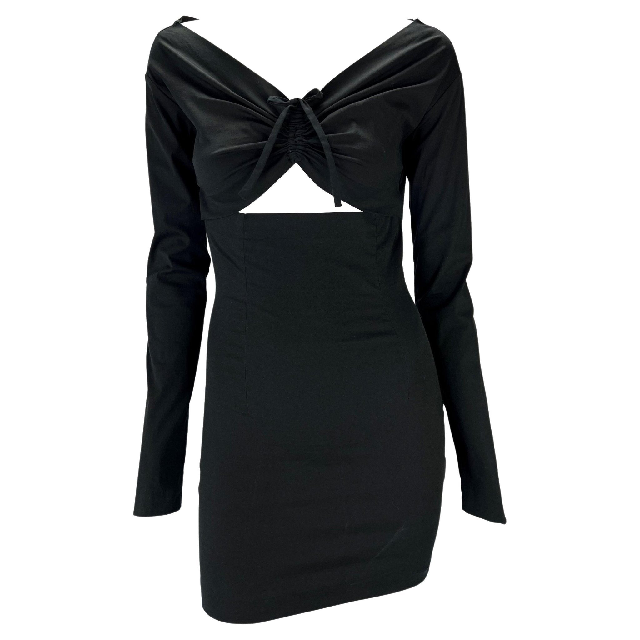 S/S 1992 Dolce & Gabbana Stretch Cut Out Ruched Dress - RealList
