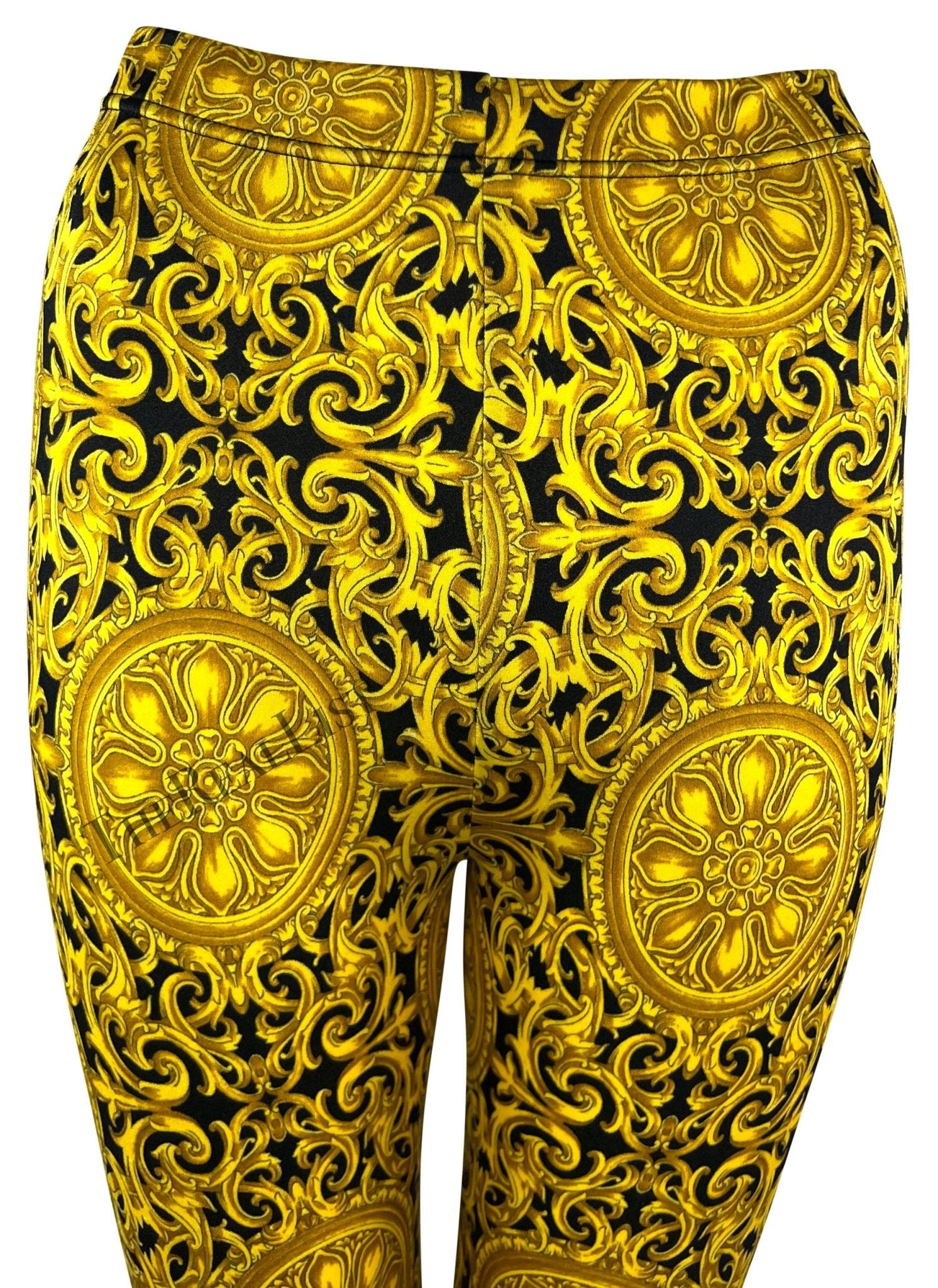 S/S 1992 Gianni Versace Baroque Ocean Motif Tights - RealList
