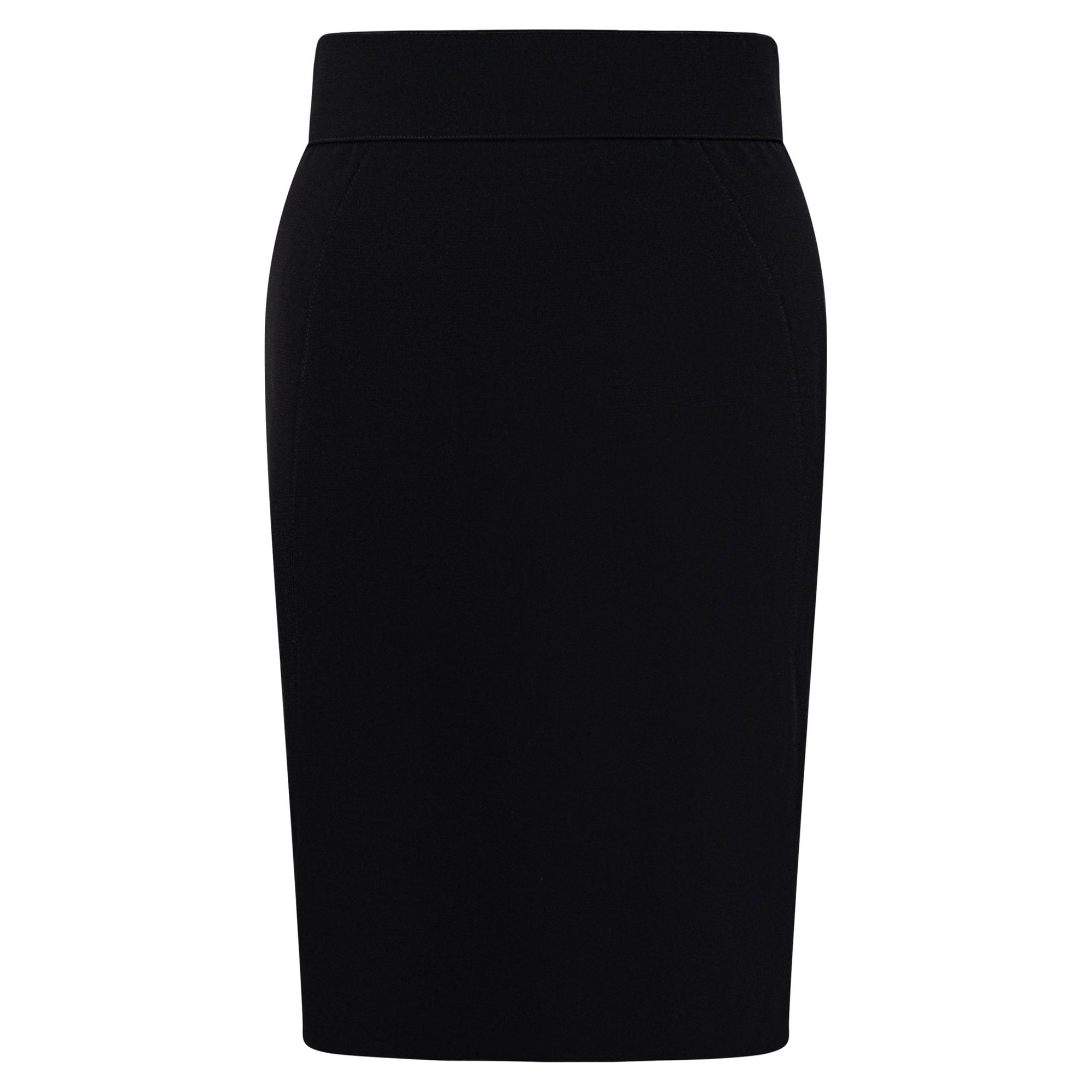 S/S 1992 Thierry Mugler Runway Curved White Lapel Black Velvet Detail Skirt Suit - RealList