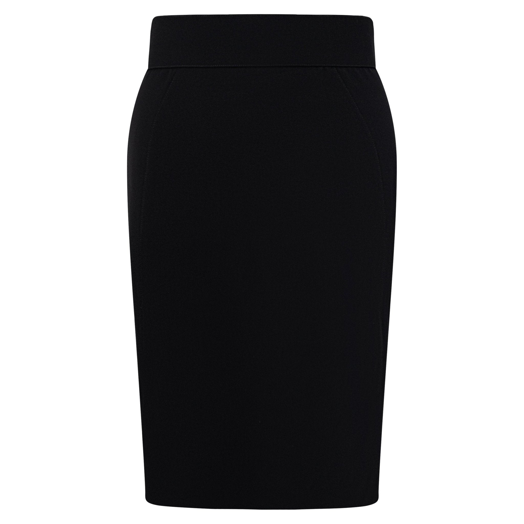 S/S 1992 Thierry Mugler Runway Curved White Lapel Black Velvet Detail Skirt Suit - RealList