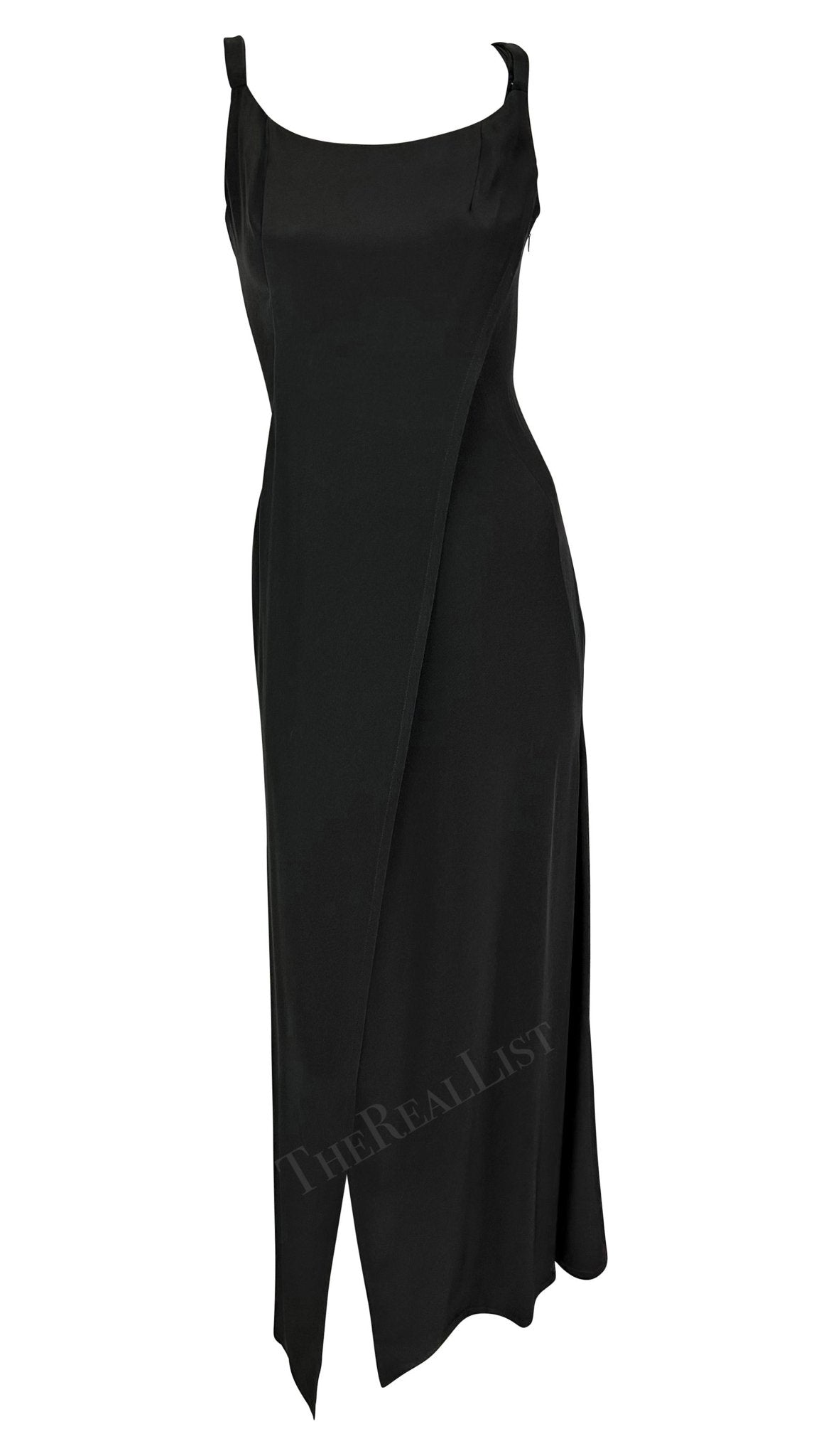 S/S 1993 Christian Lacroix Runway Black Gold Sculptural Jewelry Bead Gown - RealList