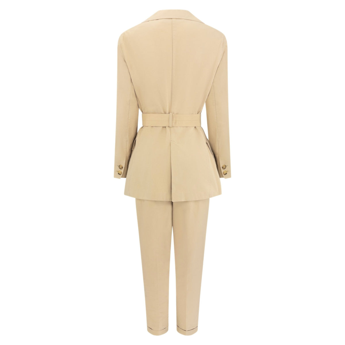 S/S 1993 Prada Runway Khaki Beige Cargo Belted Pantsuit - RealList