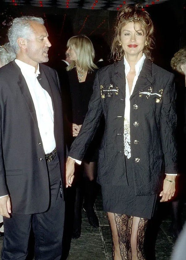 S/S 1994 Gianni Versace Couture Medusa Safety Pin Blazer Runway - RealList