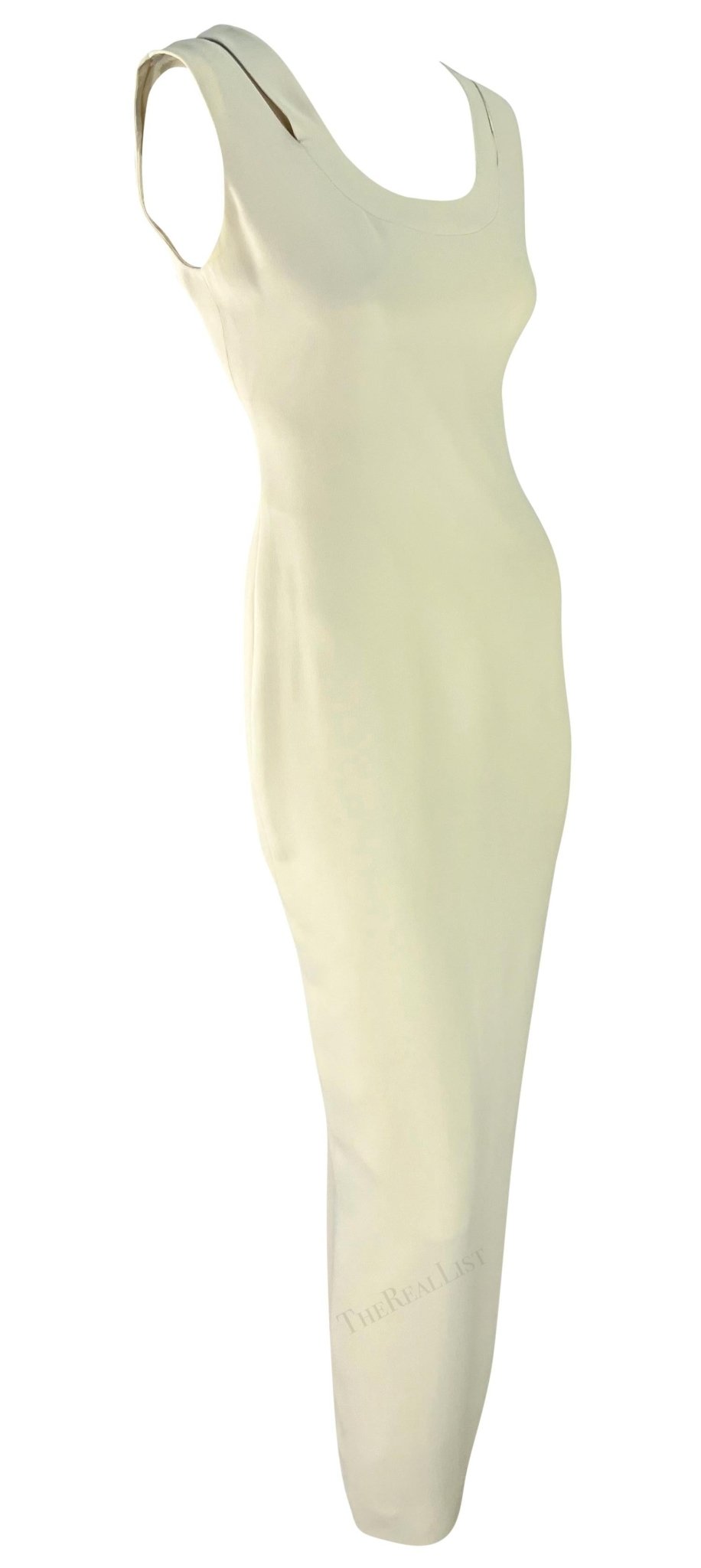 S/S 1994 Gianni Versace Off - White Medusa Safety Pin Cropped Jacket Dress Set - RealList