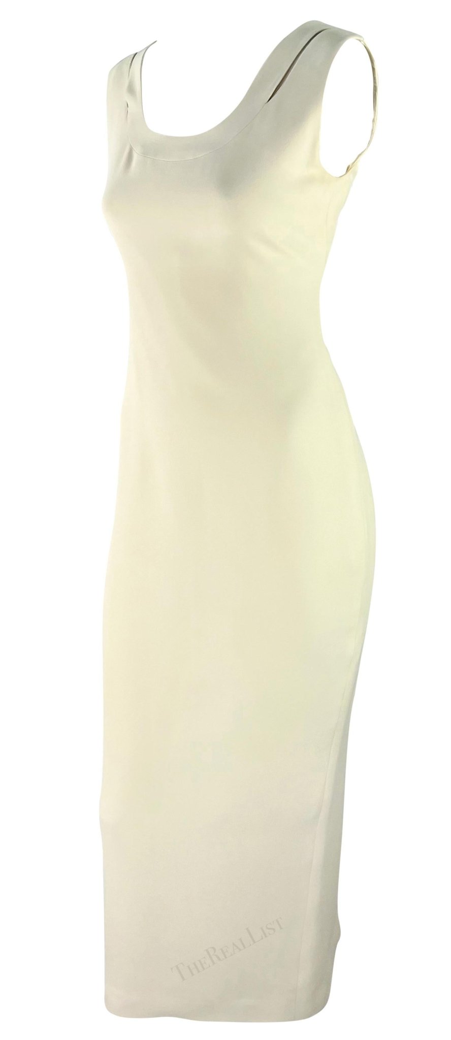 S/S 1994 Gianni Versace Off - White Medusa Safety Pin Cropped Jacket Dress Set - RealList