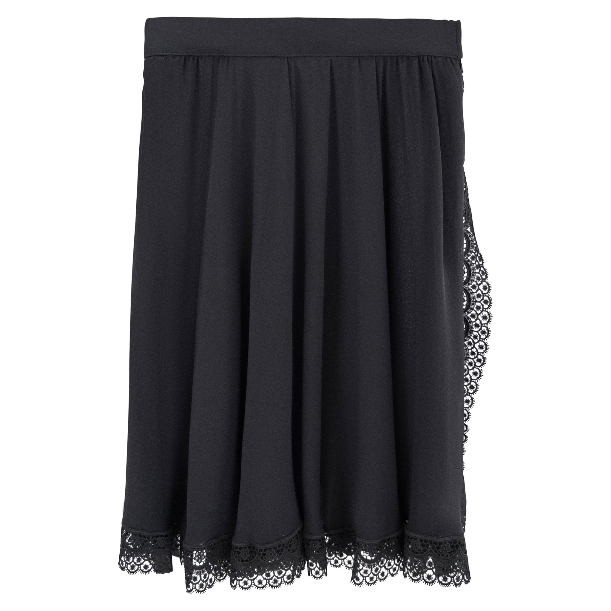 S/S 1994 Valentino Garavani Runway Black Silk Corset Skirt Set - RealList