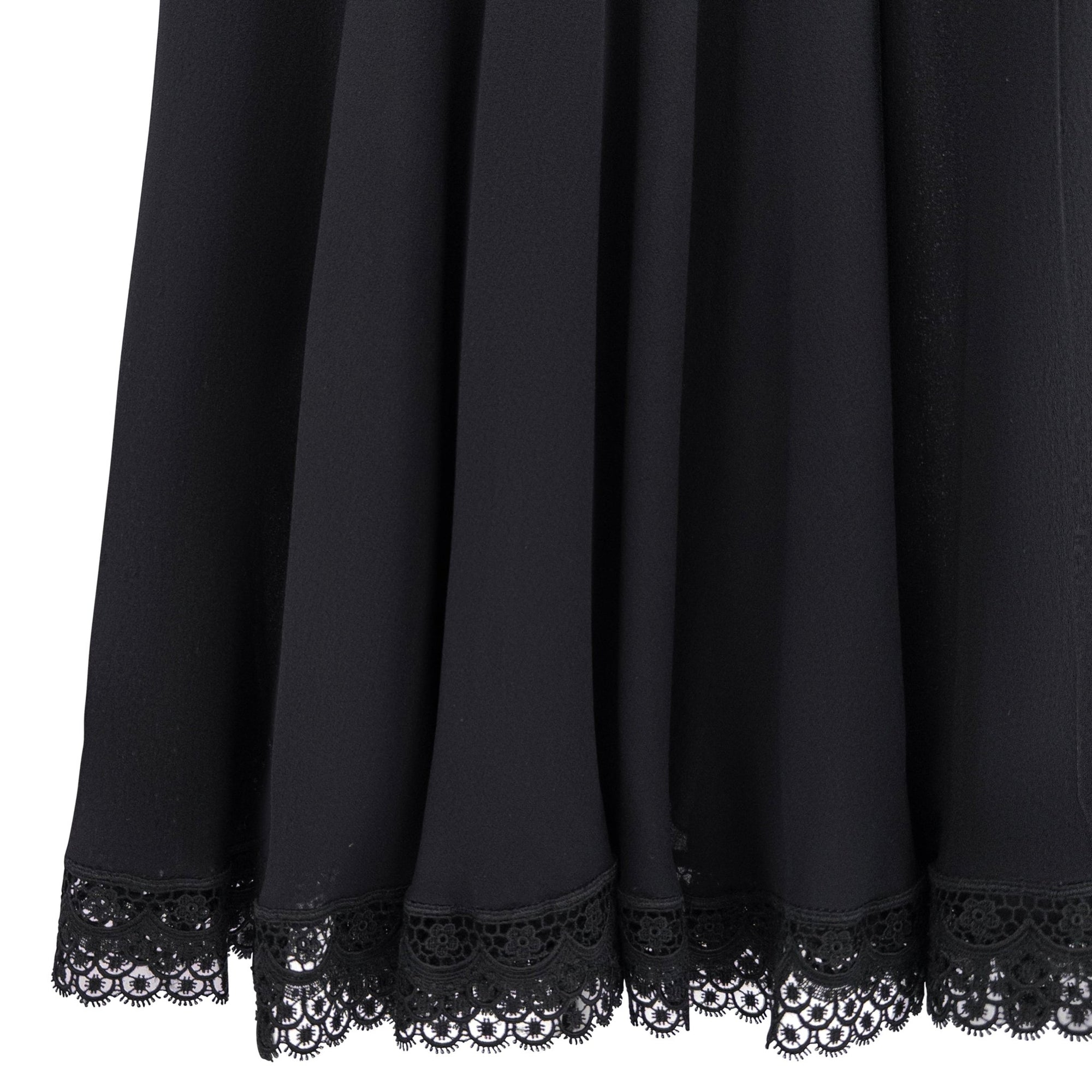 S/S 1994 Valentino Garavani Runway Black Silk Corset Skirt Set - RealList