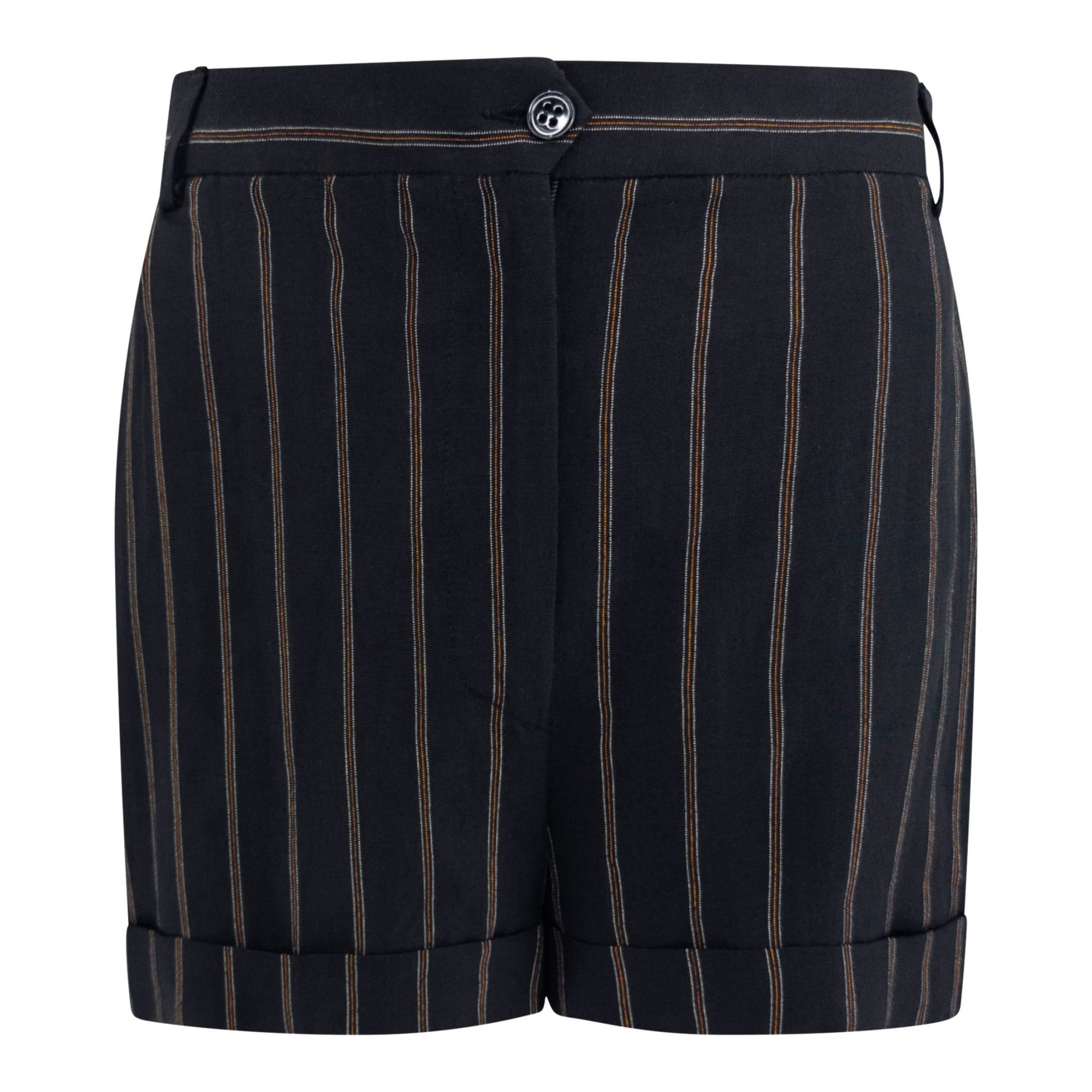 S/S 1995 Dolce & Gabbana Runway Black Pinstripe Short Shorts Suit Set - RealList