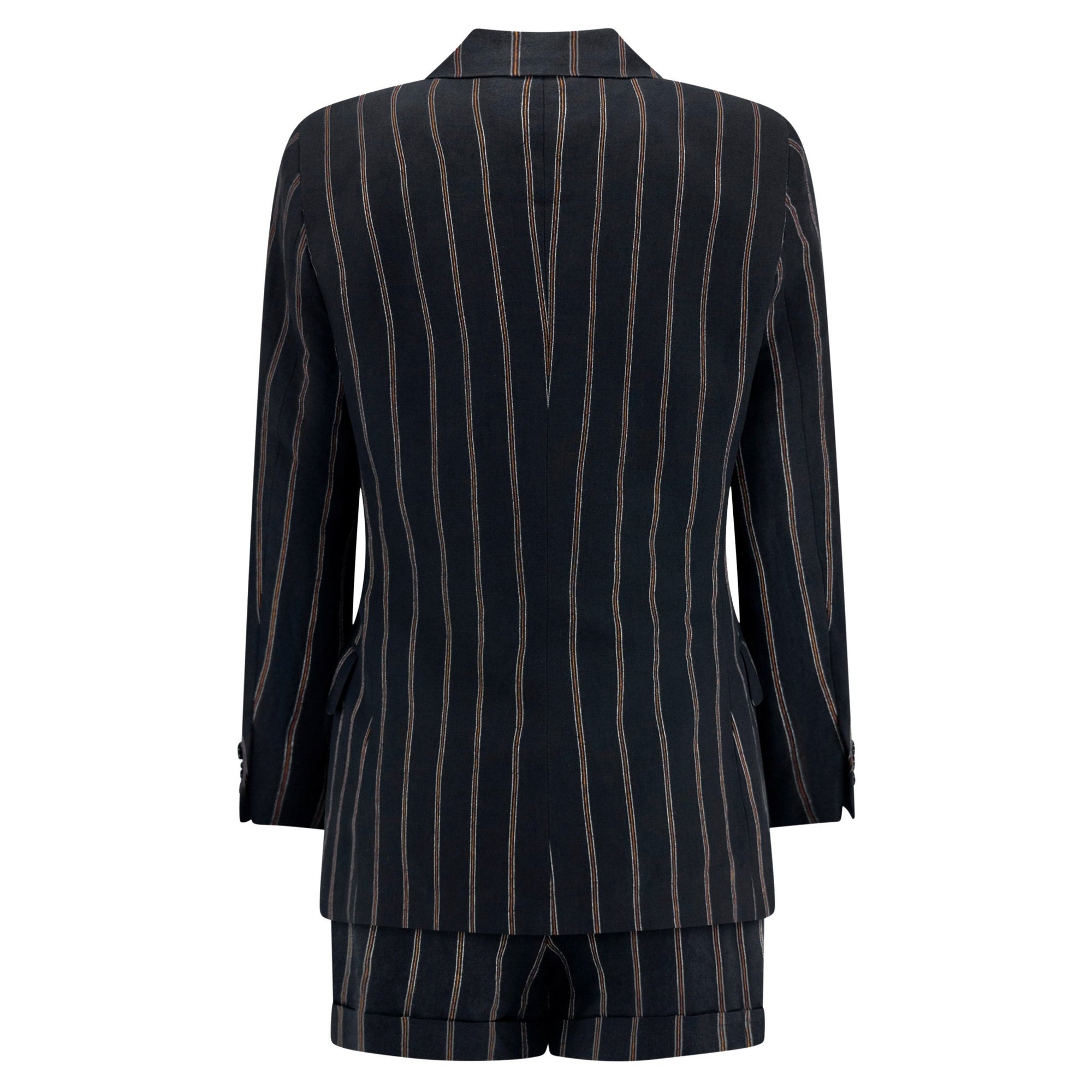 S/S 1995 Dolce & Gabbana Runway Black Pinstripe Short Shorts Suit Set - RealList