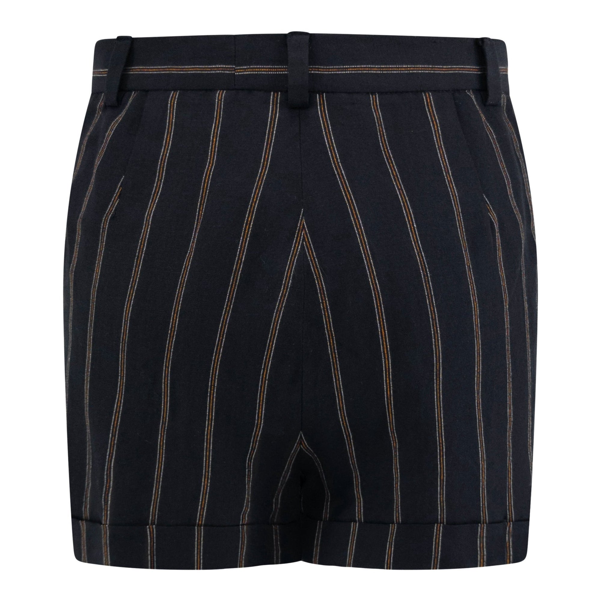 S/S 1995 Dolce & Gabbana Runway Black Pinstripe Short Shorts Suit Set - RealList