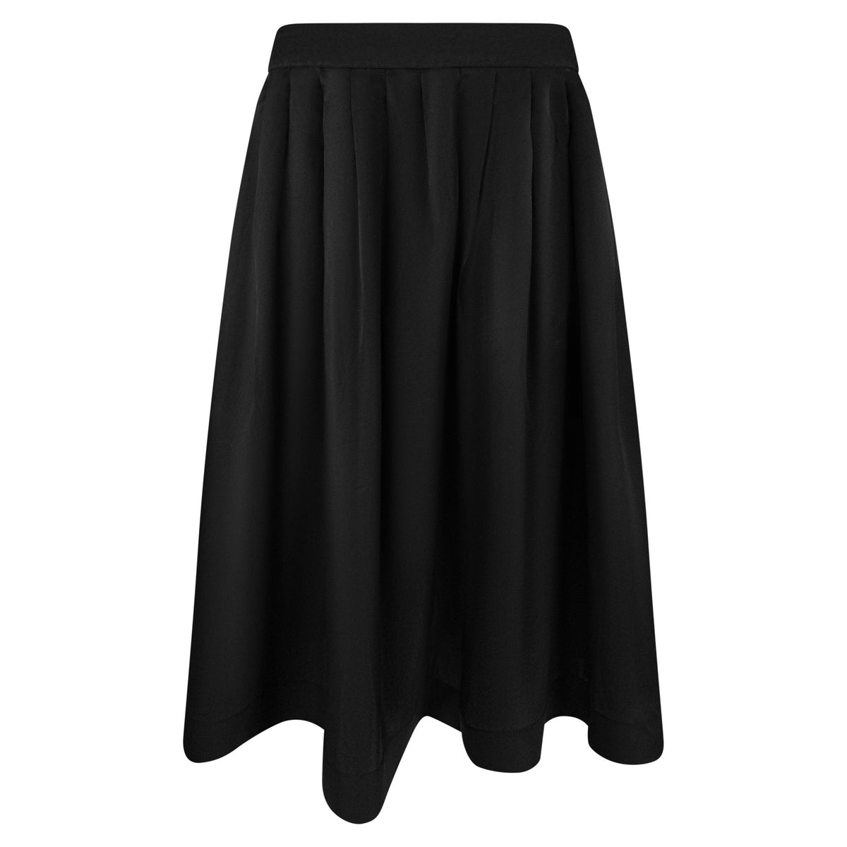S/S 1995 Gucci by Tom Ford Black Silk Gazar Flared Skirt - RealList