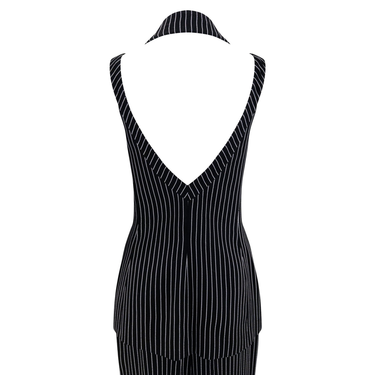S/S 1996 Gianfranco Ferré Runway Black Pinstriped Double - Breasted 3 - Piece Pantsuit Set - RealList