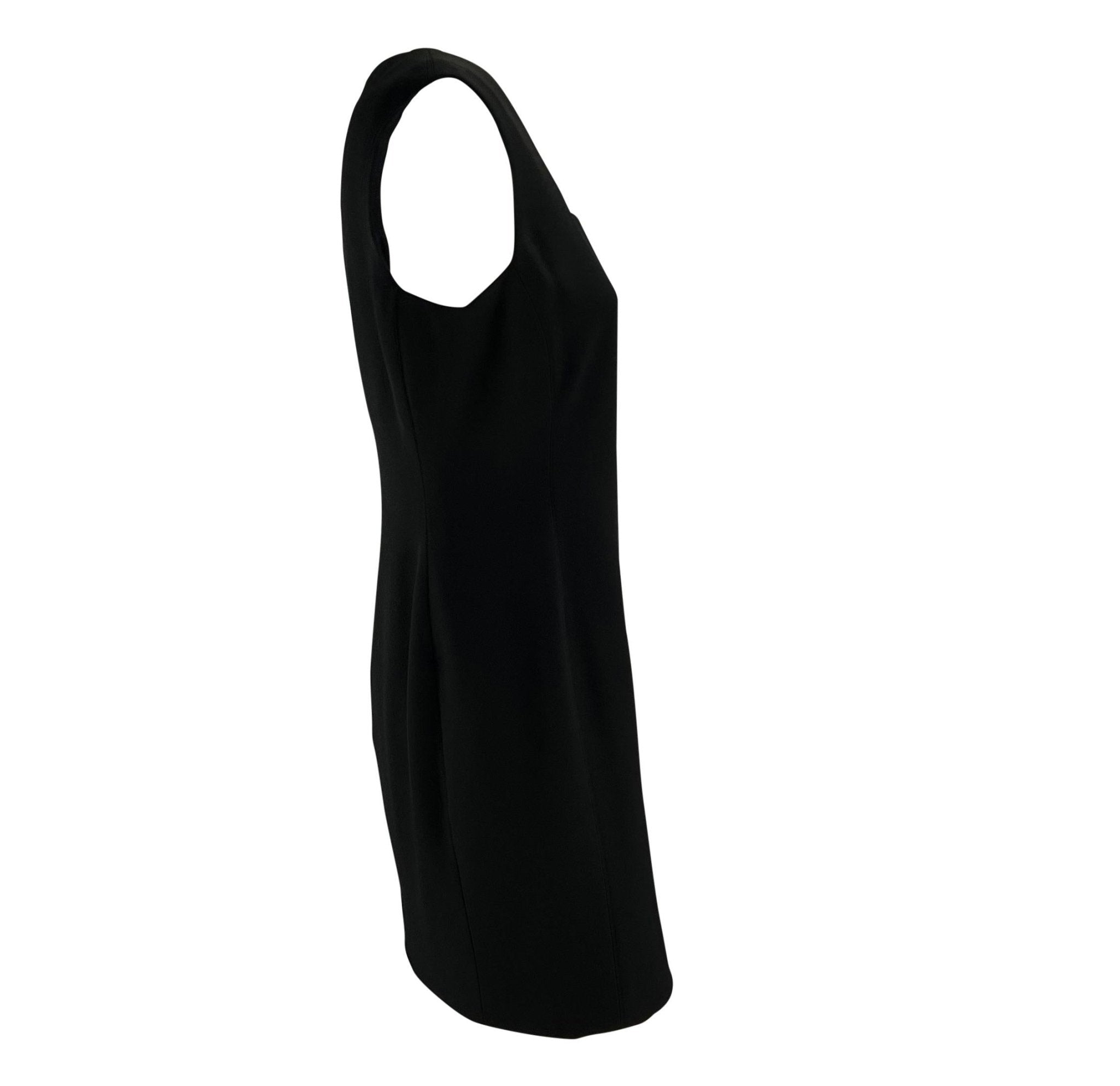 S/S 1996 Gianni Versace Couture Black Wool Medusa Button Dress Jacket Set - RealList