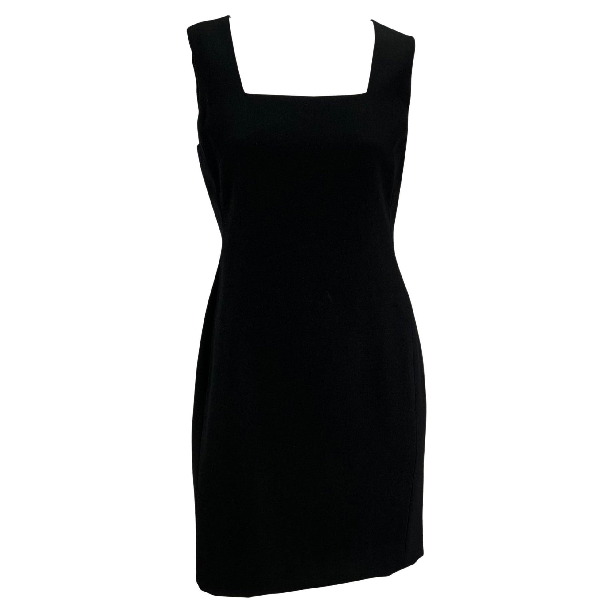 S/S 1996 Gianni Versace Couture Black Wool Medusa Button Dress Jacket Set - RealList