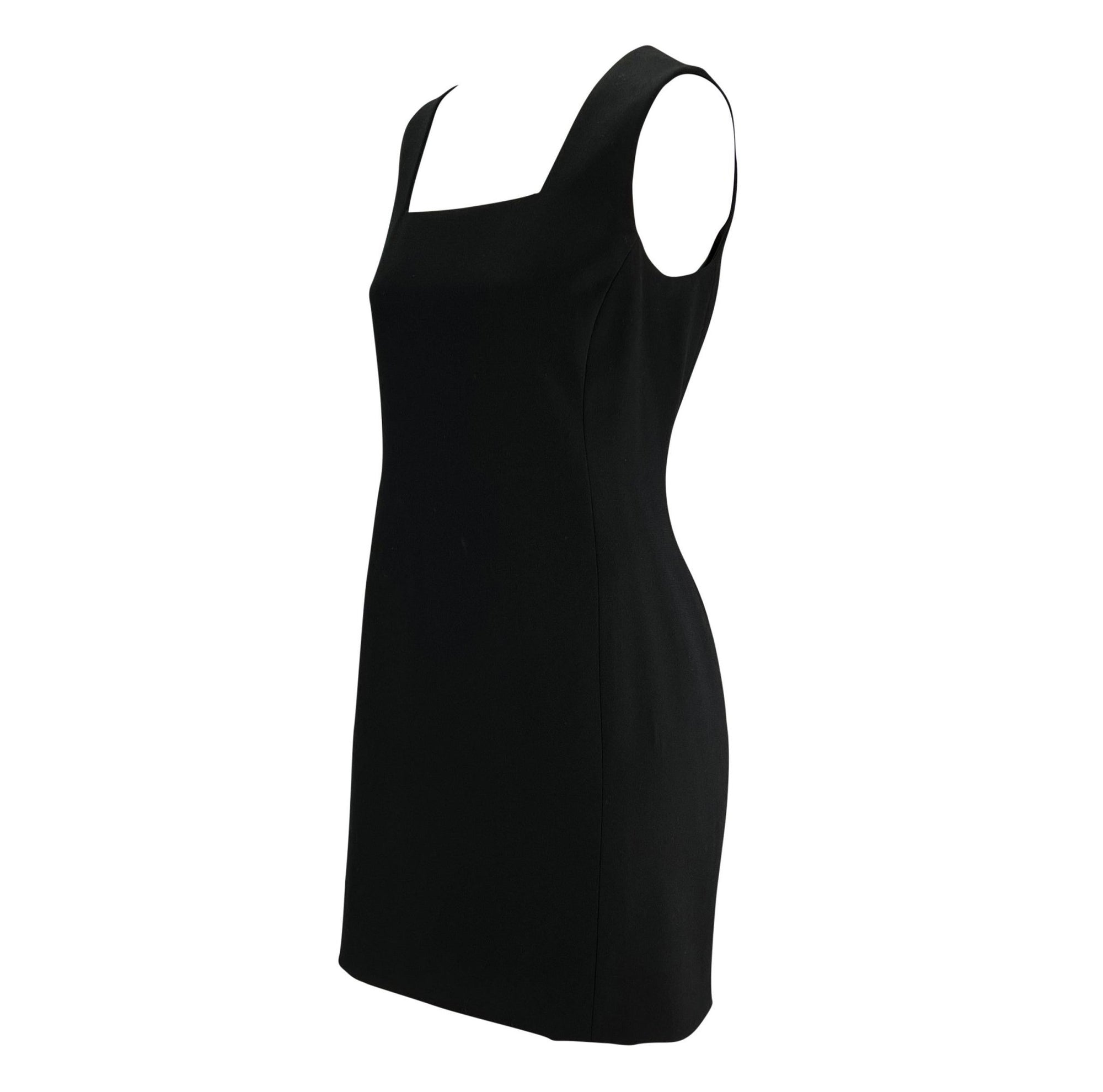 S/S 1996 Gianni Versace Couture Black Wool Medusa Button Dress Jacket Set - RealList