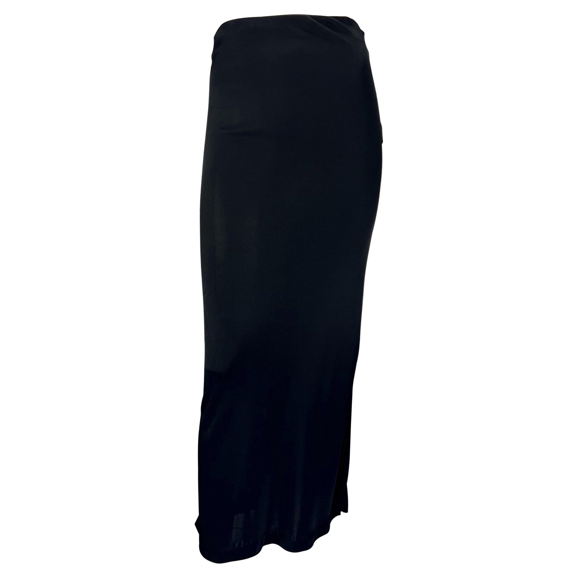 S/S 1996 Gucci by Tom Ford Madonna VH1 Lace - Up Tunic Navy Viscose Skirt Set - RealList