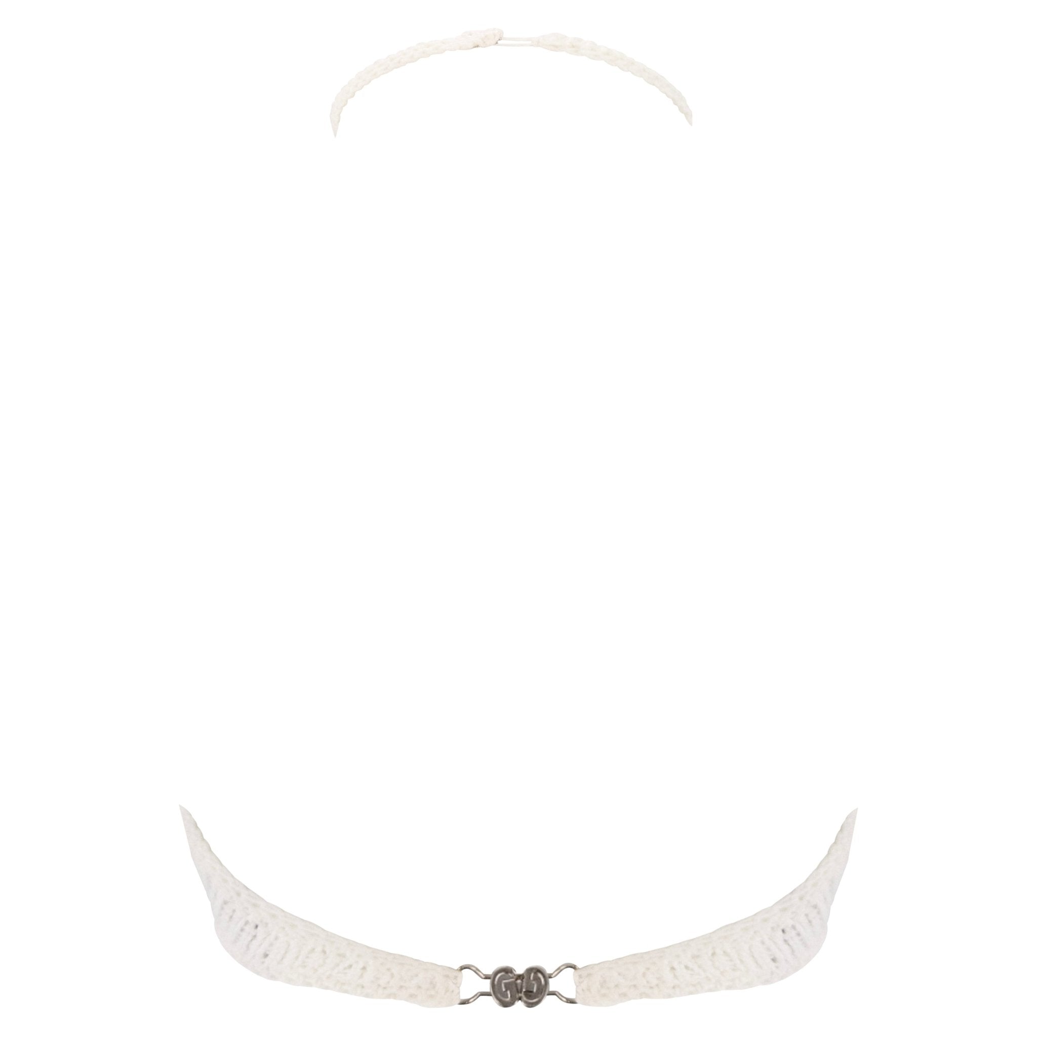 S/S 1996 Gucci by Tom Ford White Crochet Crop Top - RealList
