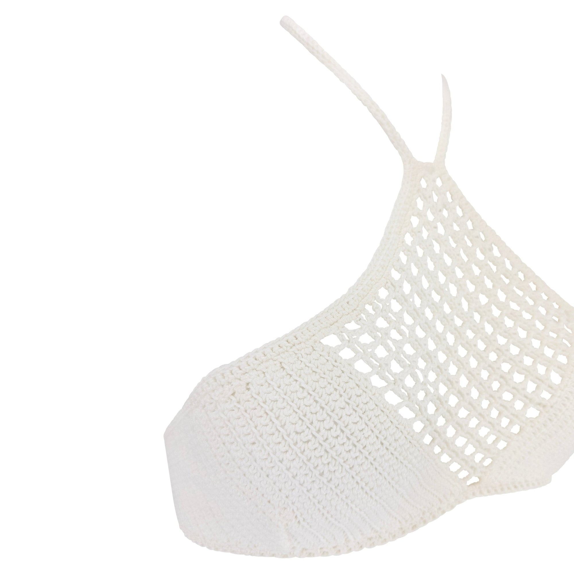 S/S 1996 Gucci by Tom Ford White Crochet Crop Top - RealList