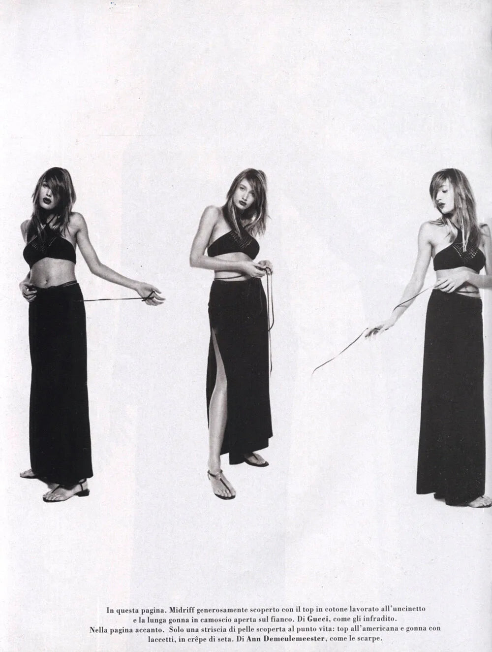 S/S 1996 Gucci by Tom Ford White Crochet Crop Top - RealList