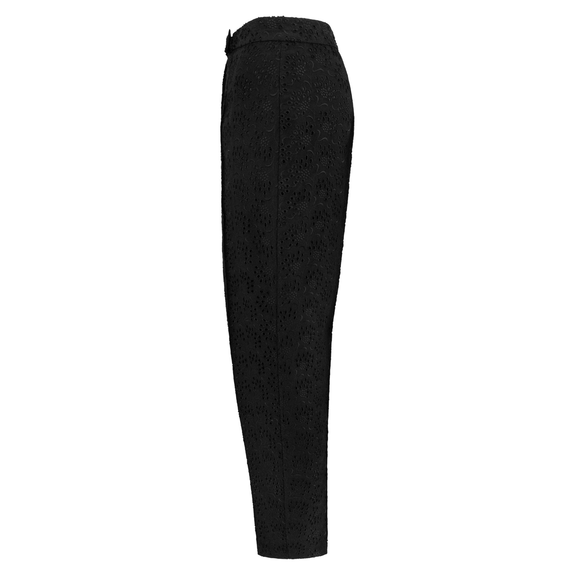 S/S 1996 John Galliano ‘L'Ecole de Danse’ Runway Black Broderie Anglaise Pantsuit Set - RealList