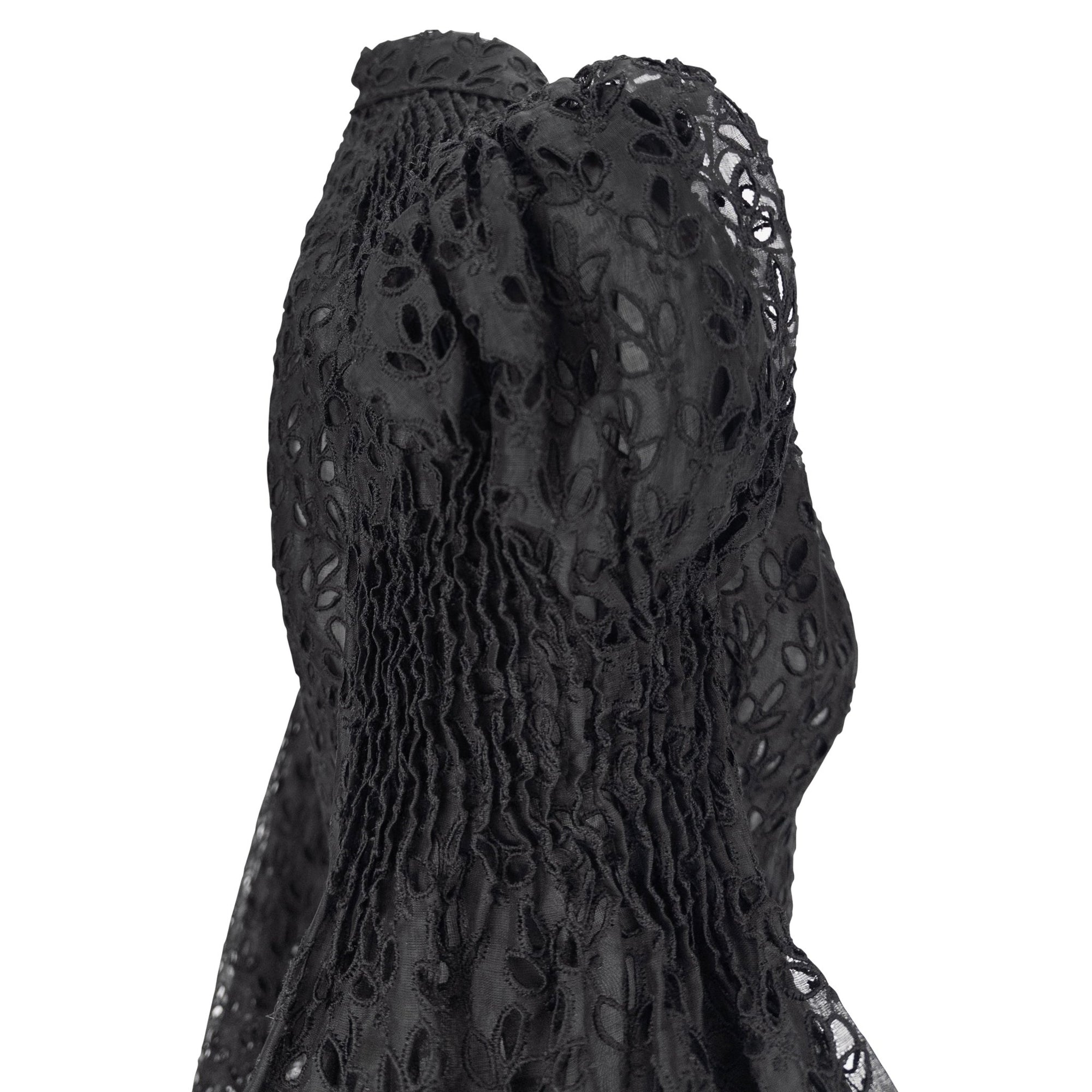 S/S 1996 John Galliano ‘L'Ecole de Danse’ Runway Black Sheer Broderie Anglaise Skirt Suit - RealList