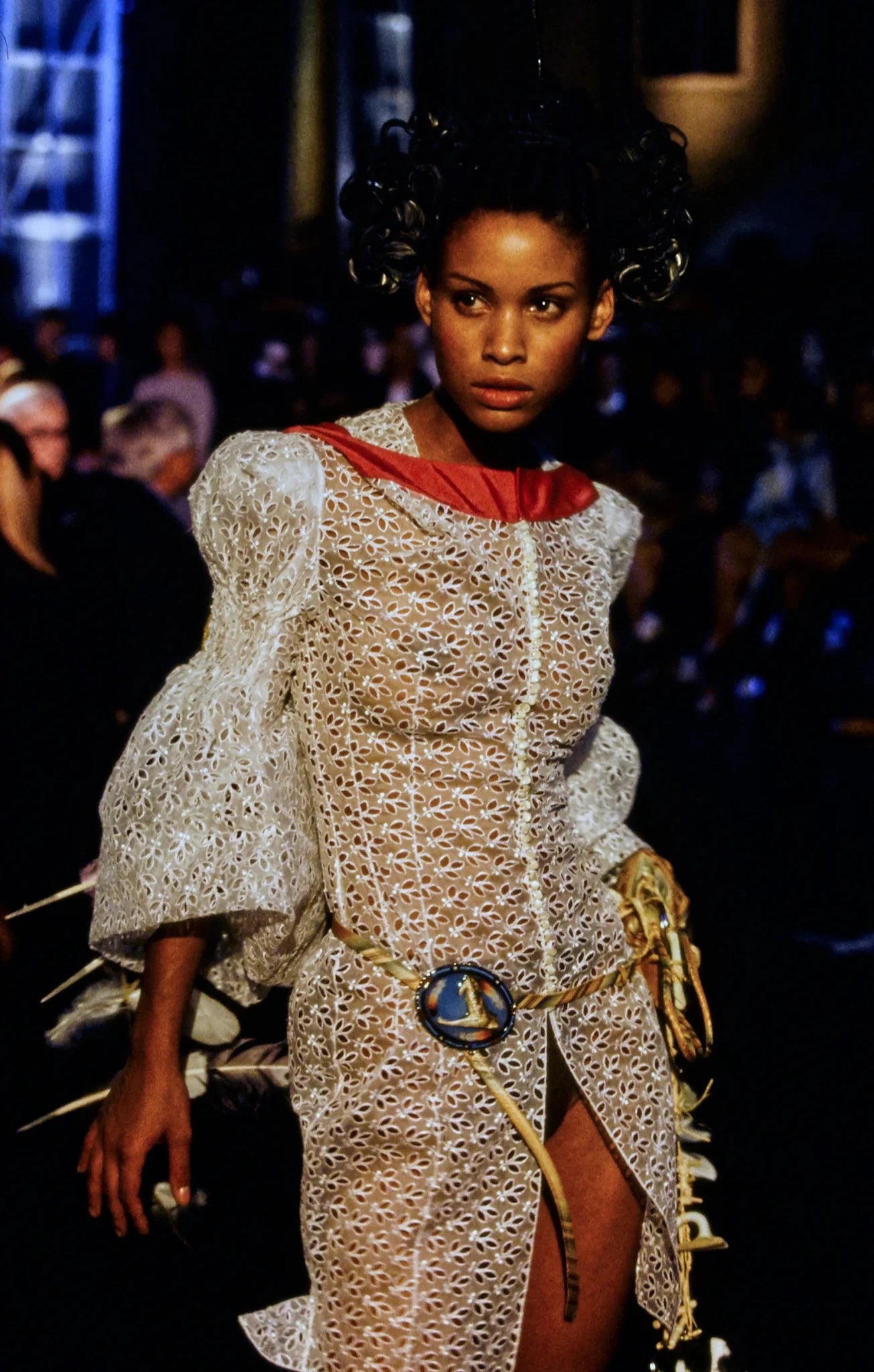 S/S 1996 John Galliano Paris Broderie Anglaise Ballet Peplum White Jacket Blazer - RealList