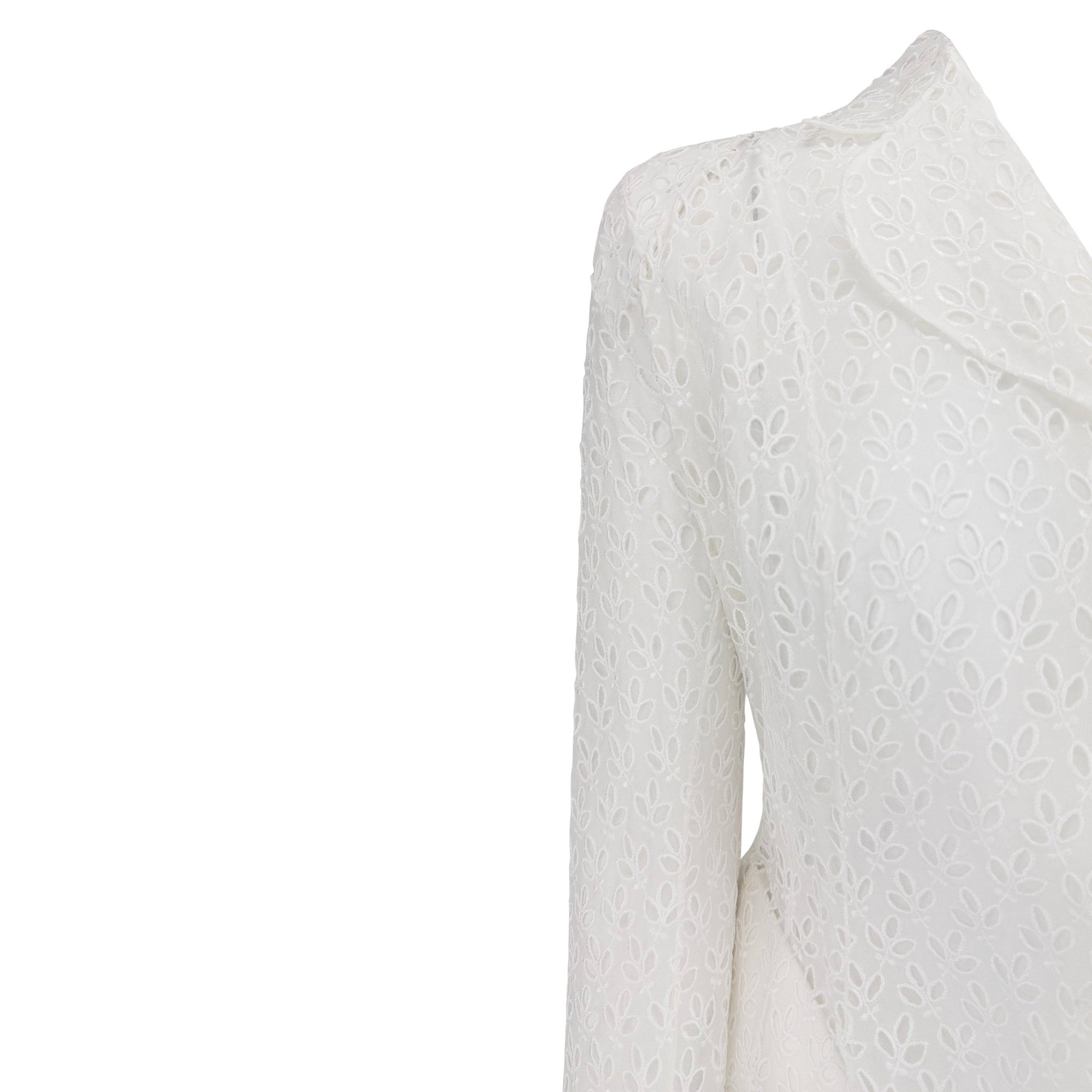 S/S 1996 John Galliano Paris Broderie Anglaise Ballet Peplum White Jacket Blazer - RealList