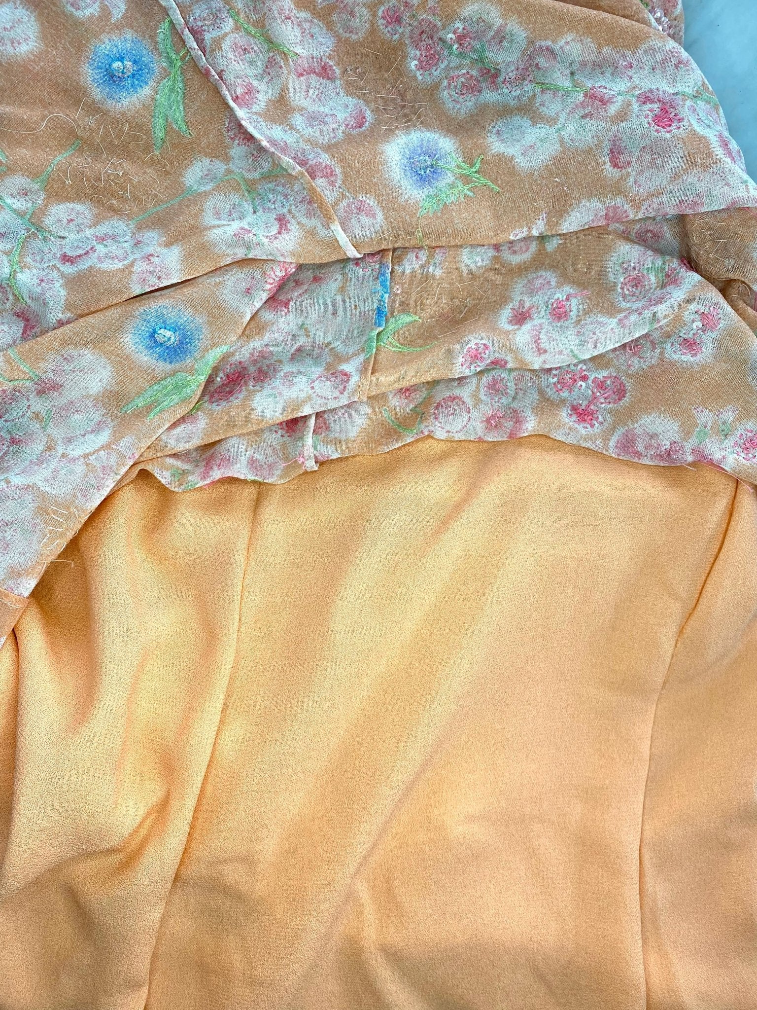 S/S 1997 Atelier Versace by Gianni Beaded Floral Dress Corset Removable Strap - RealList