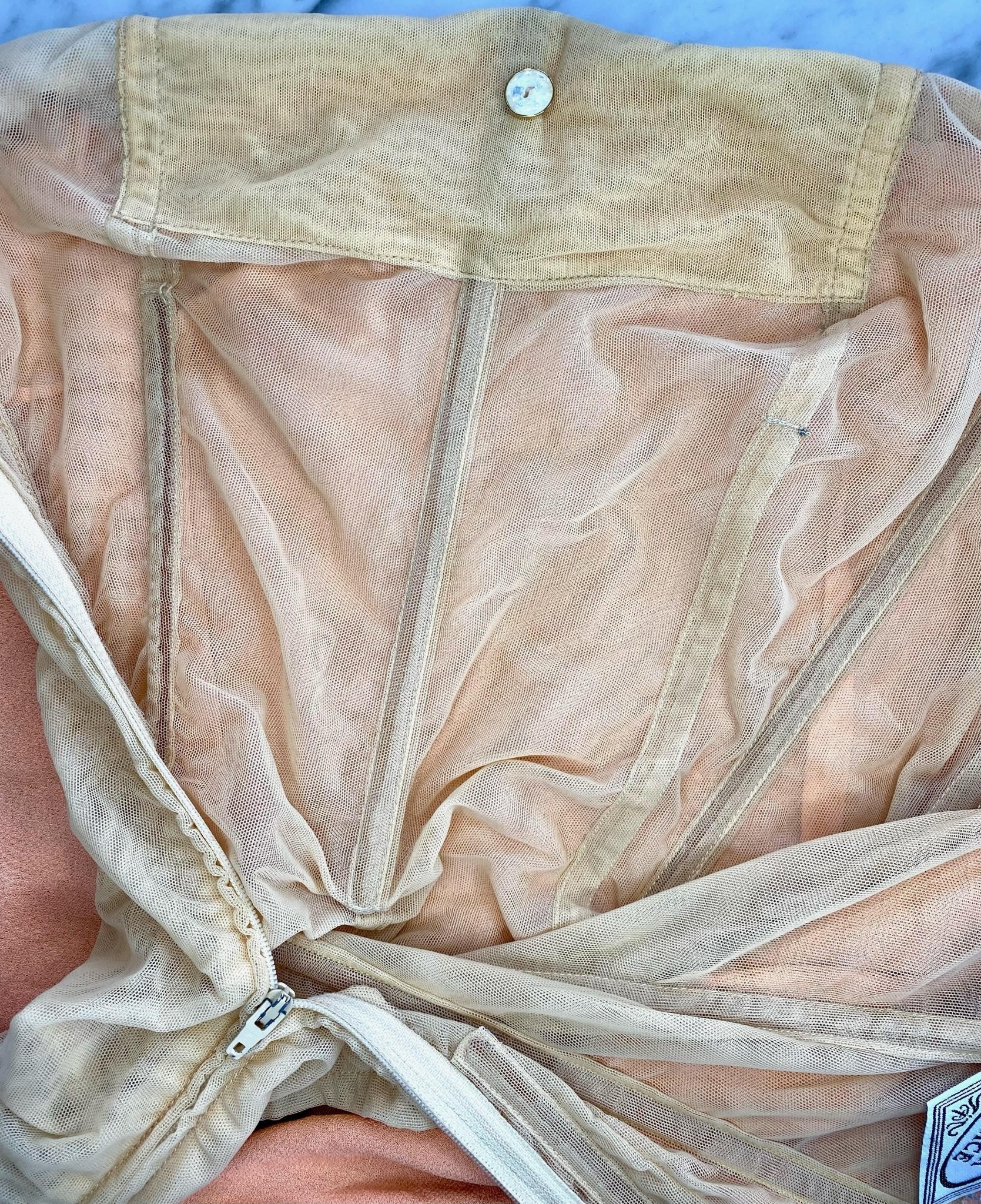 S/S 1997 Atelier Versace by Gianni Beaded Floral Dress Corset Removable Strap - RealList