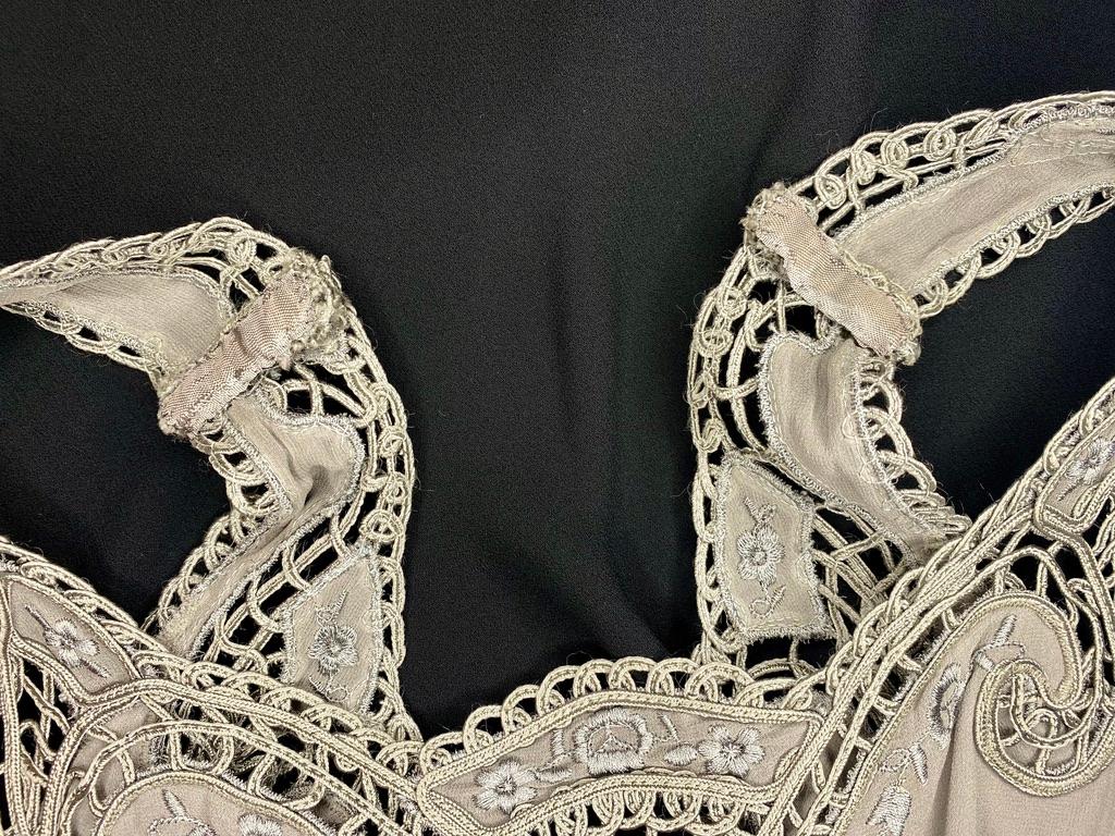 S/S 1997 Gianni Versace Couture Runway Grey Lace Embroidered Dress - RealList