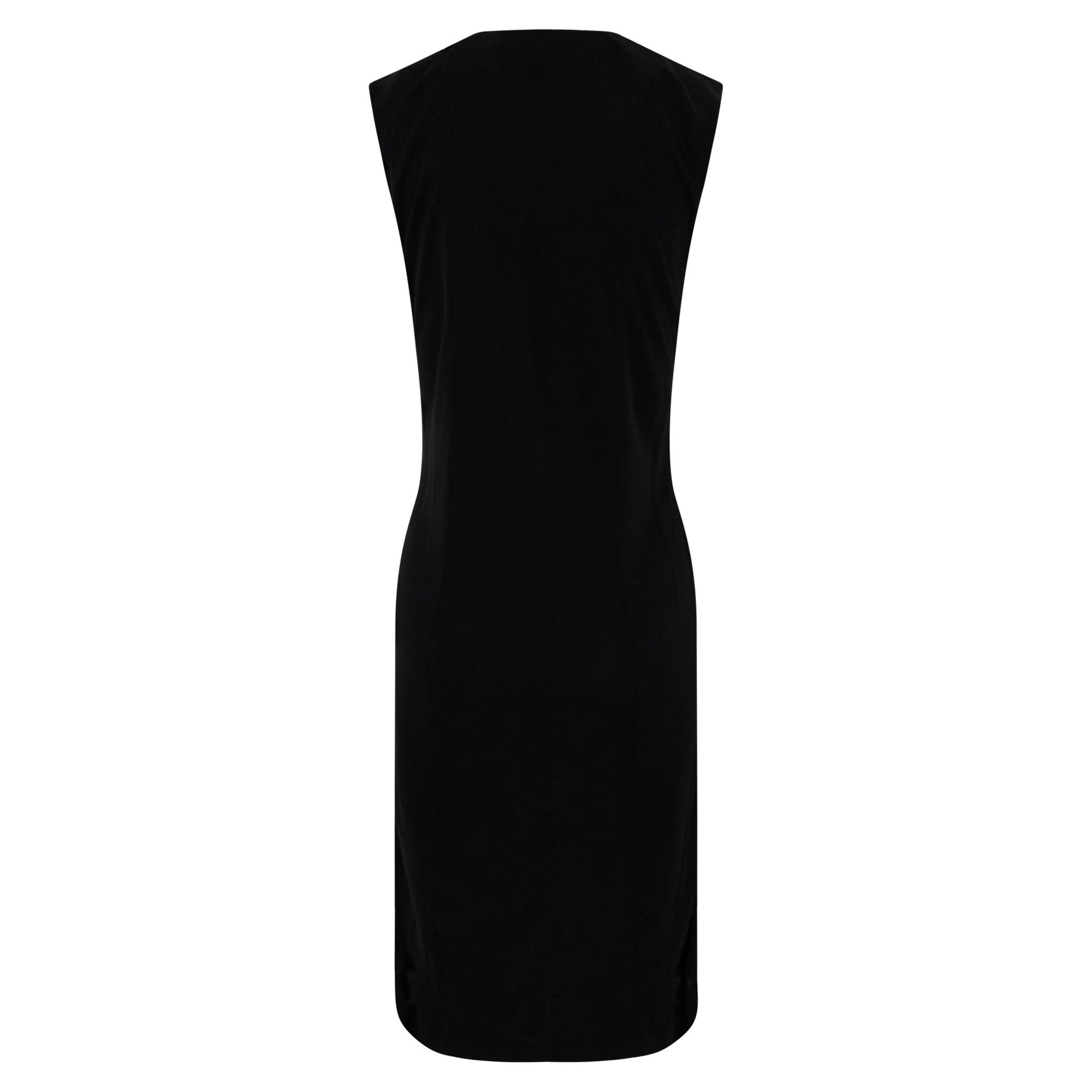 S/S 1997 Gucci by Tom Ford Black Stretch Viscose Sleeveless Bodycon Cocktail Dress - RealList