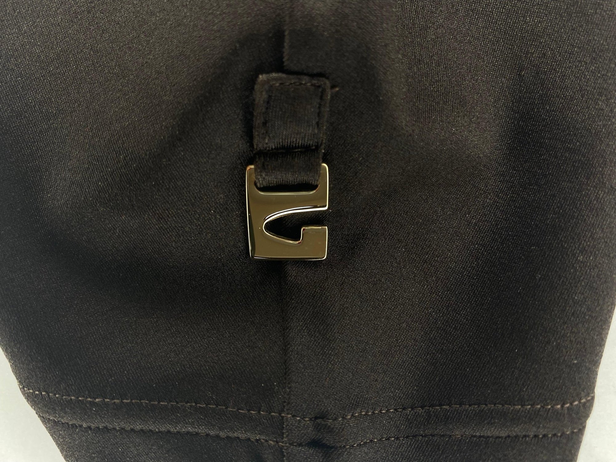 S/S 1997 Gucci by Tom Ford 'G' Medallion Brown Navy Ombré Stretch Swim T-Shirt Top - RealList