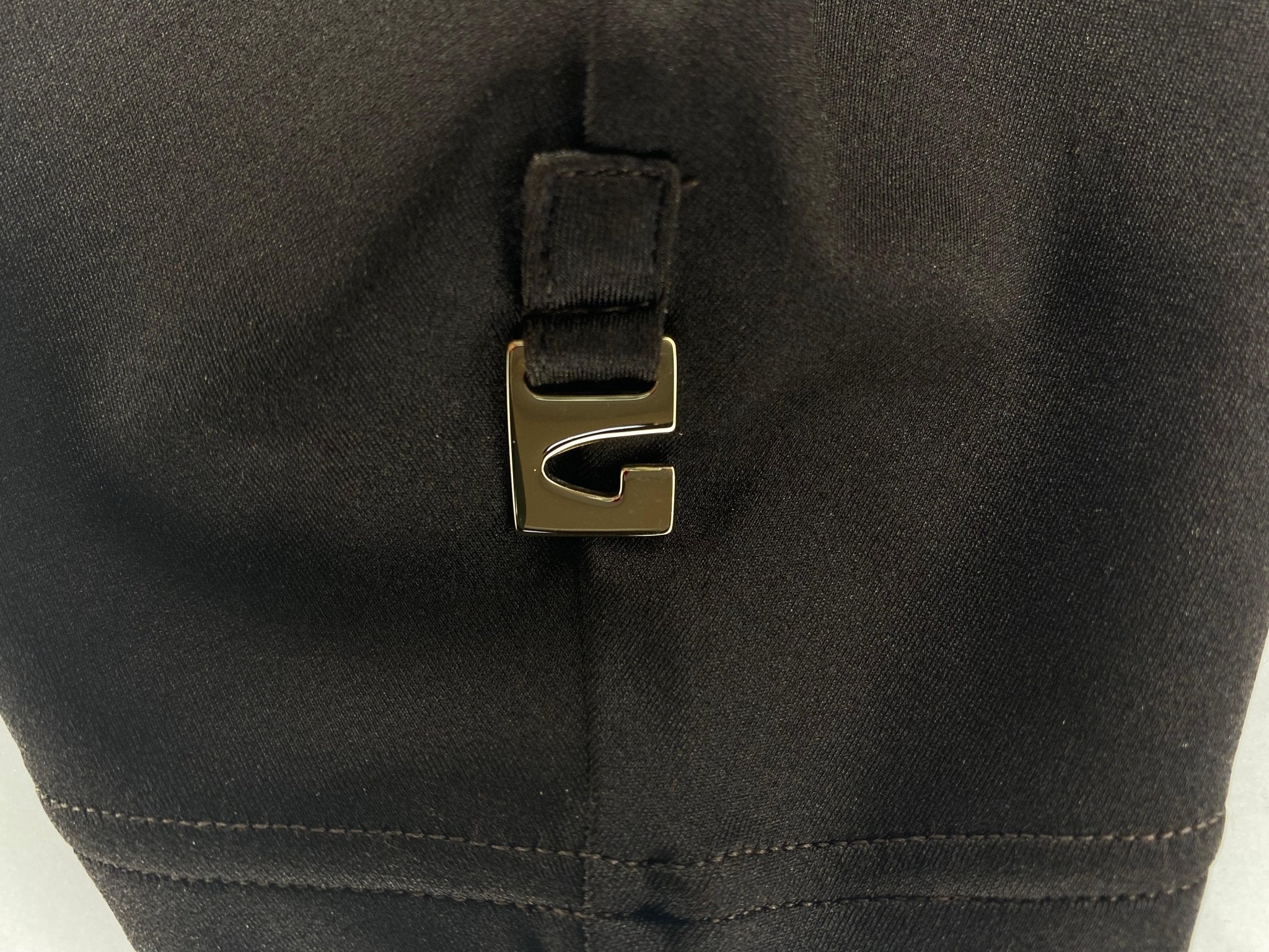 S/S 1997 Gucci by Tom Ford 'G' Medallion Brown Navy Ombré Stretch Swim T-Shirt Top - RealList
