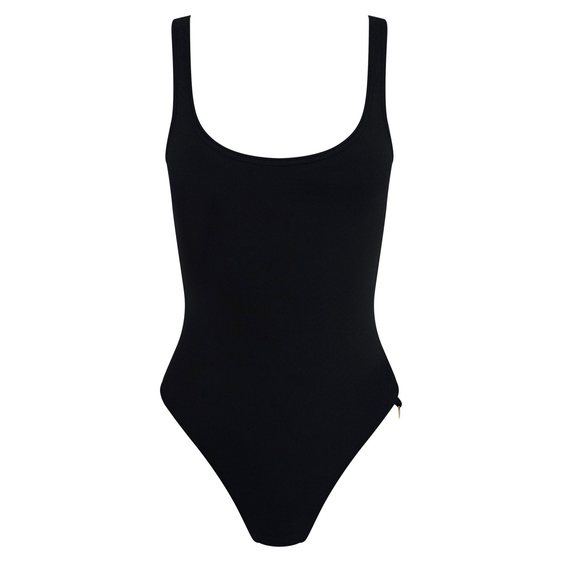 S/S 1997 Gucci by Tom Ford Gold G Medallion Backless One - Piece Swimsuit - RealList