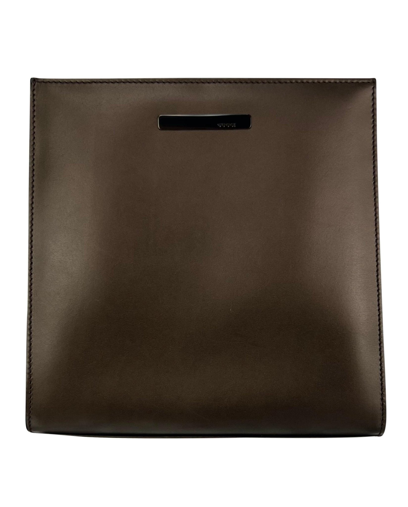 S/S 1997 Gucci by Tom Ford Metallic Leather Convertible Crossbody Clutch - RealList