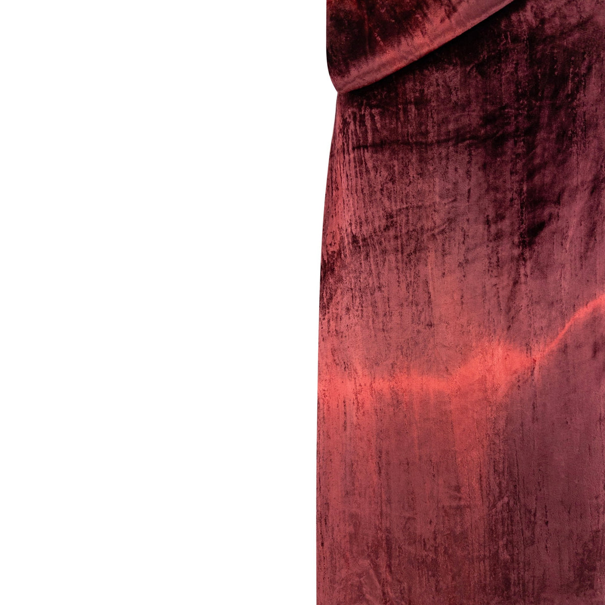 S/S 1997 Gucci by Tom Ford Prototype Maroon Ombré Velvet Backless Halter Dress - RealList