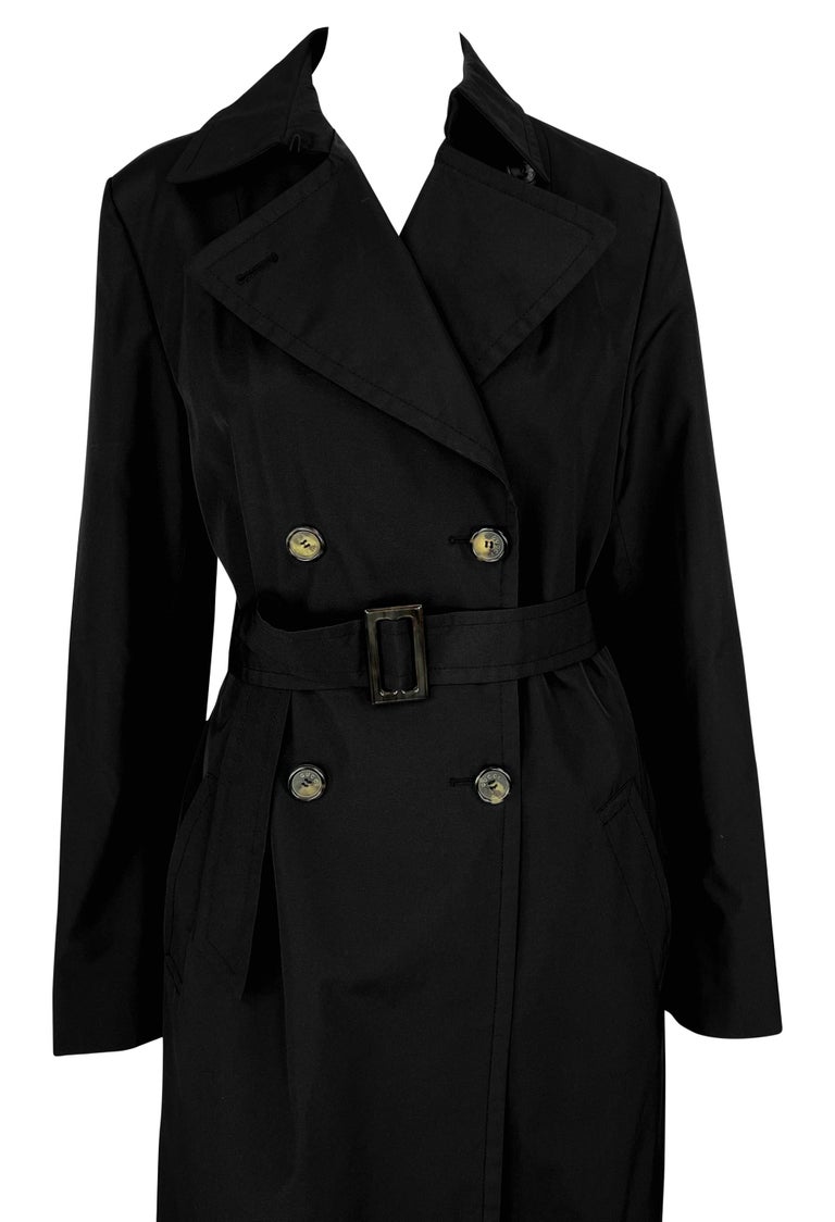 S/S 1997 Gucci by Tom Ford Runway Black Trench Coat - RealList