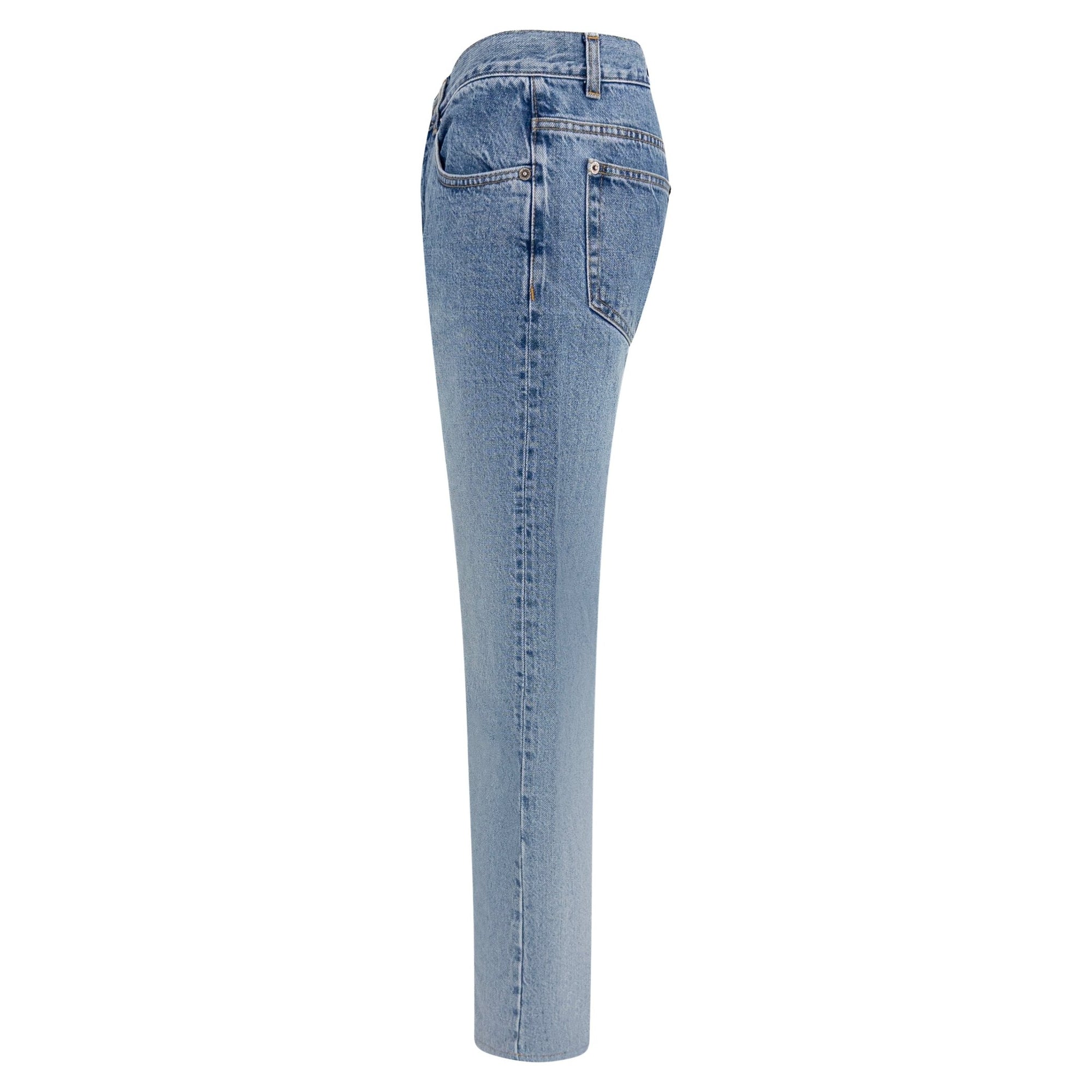 S/S 1998 Gucci by Tom Ford Ad Rhinestone G Light Wash Cotton Denim Jeans - RealList