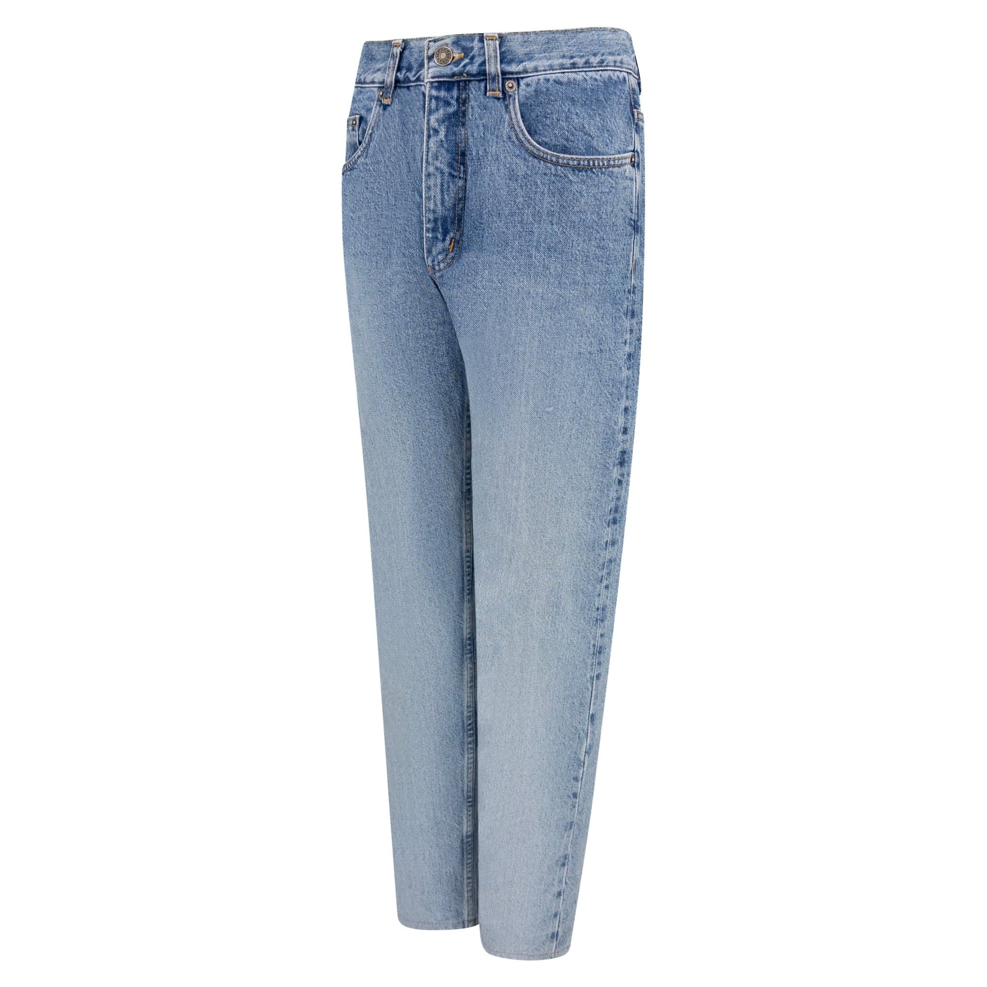 S/S 1998 Gucci by Tom Ford Ad Rhinestone G Light Wash Cotton Denim Jeans - RealList