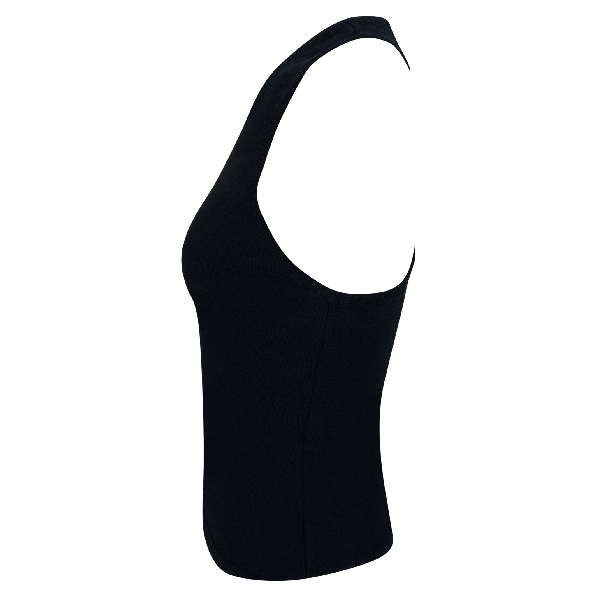 S/S 1998 Gucci by Tom Ford Black Stretch Knit Racerback Tank Top - RealList