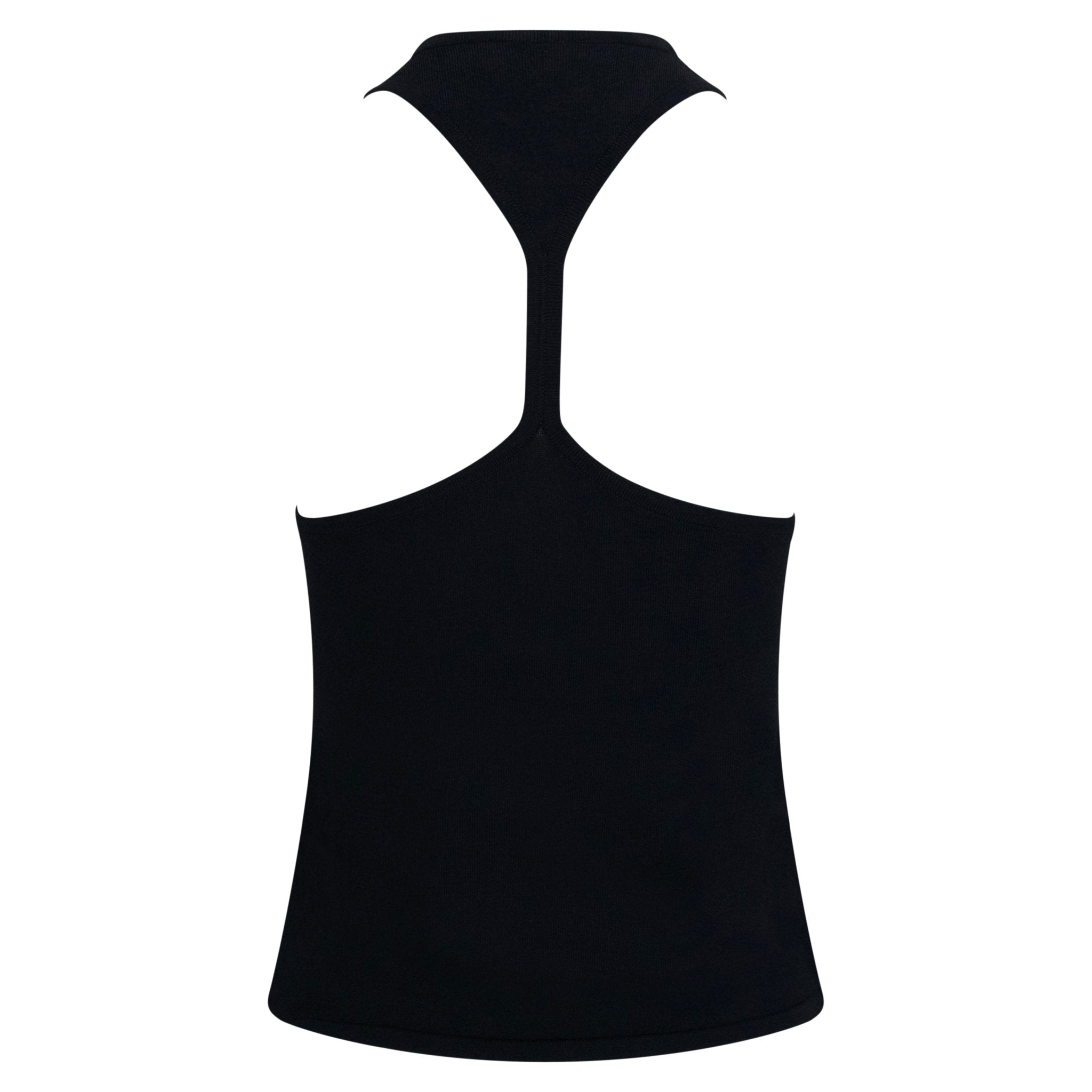 S/S 1998 Gucci by Tom Ford Black Stretch Knit Racerback Tank Top - RealList