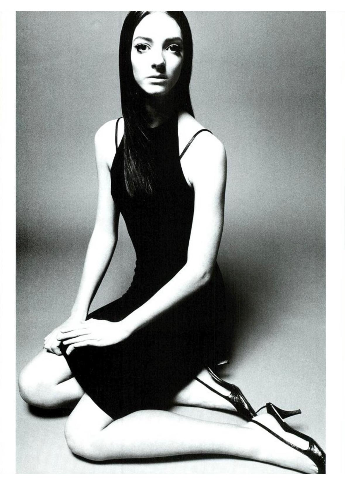 S/S 1998 Gucci by Tom Ford G Buckle Runway Halter Neck Black Stretch Dress - RealList