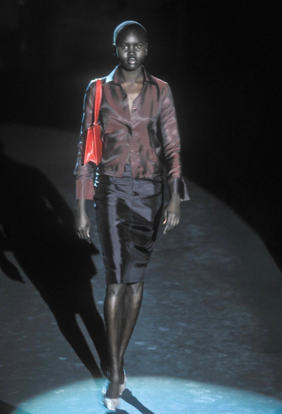 S/S 1998 Gucci by Tom Ford Light Green Alligator Kitten Heels Crystal G - RealList