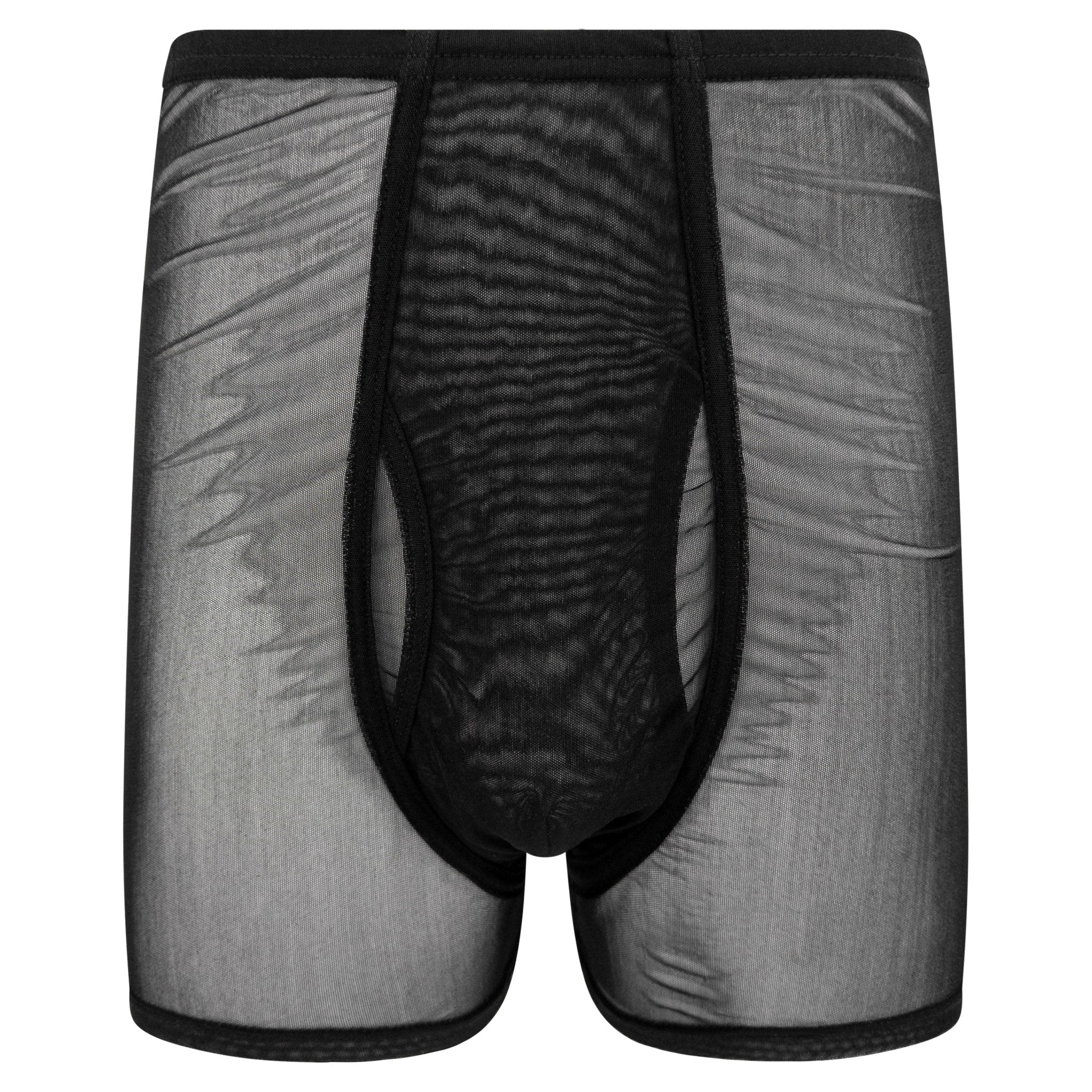 S/S 1998 Gucci by Tom Ford Mens Runway Sheer Black Mesh Boxer Briefs - RealList