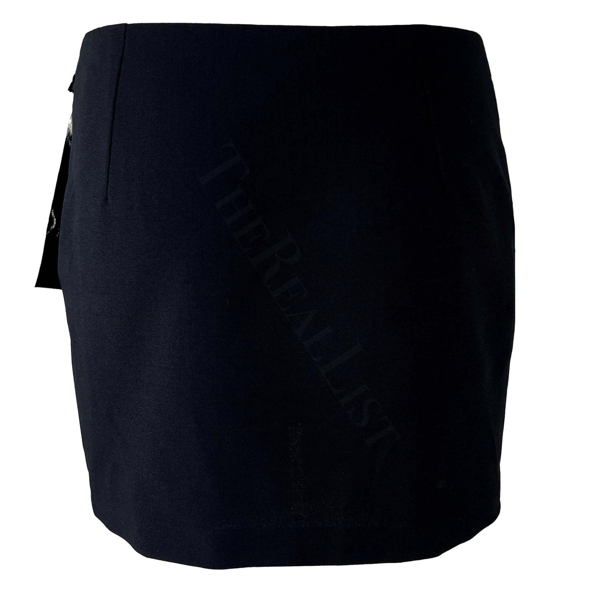 S/S 1998 Gucci by Tom Ford Prototype Sample Patent Leather Wrap Mini Skirt - RealList