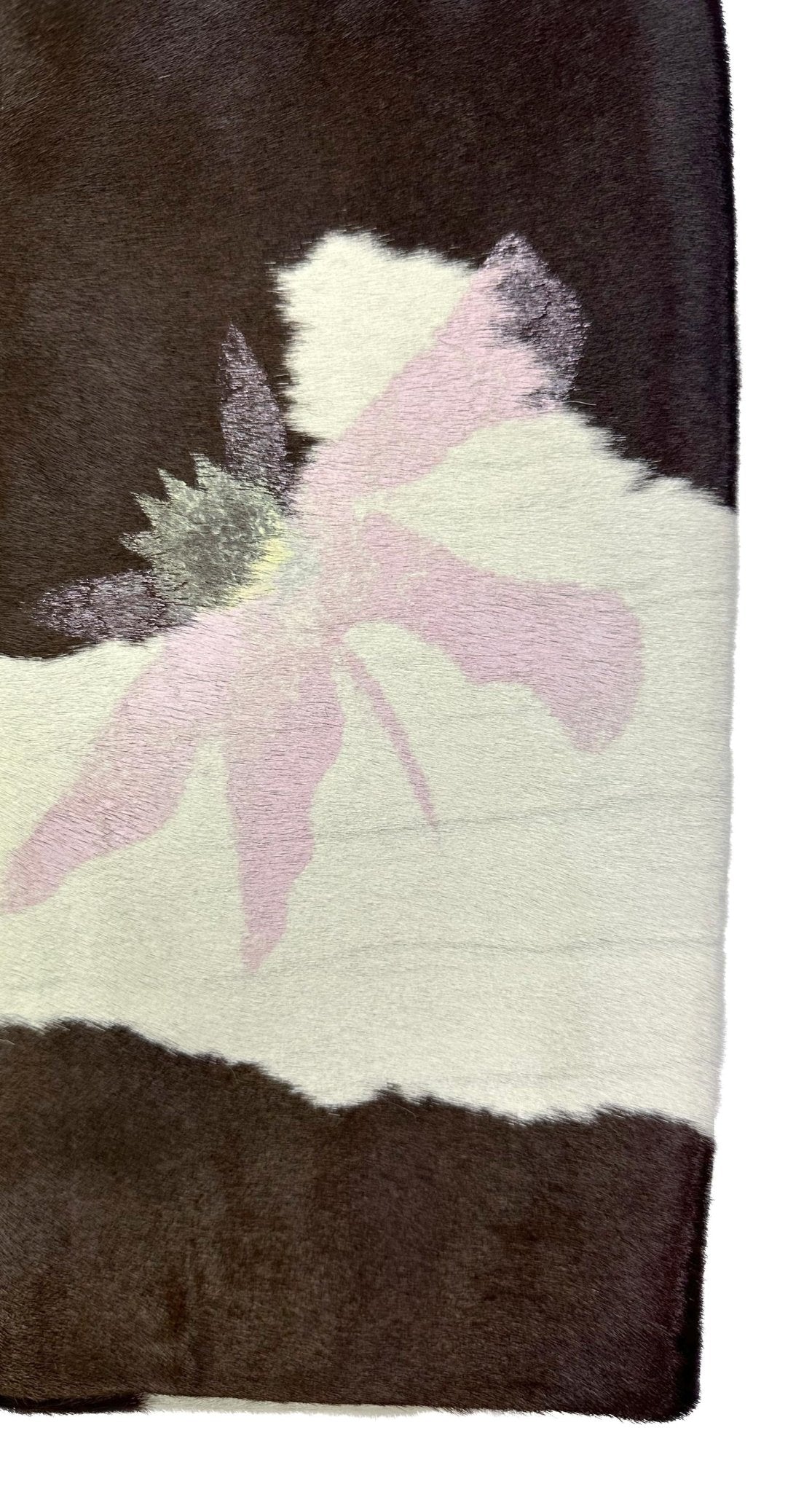 S/S 1999 Gianni Versace by Donatella Runway Hand - Painted Ponyhair Mini Skirt - RealList