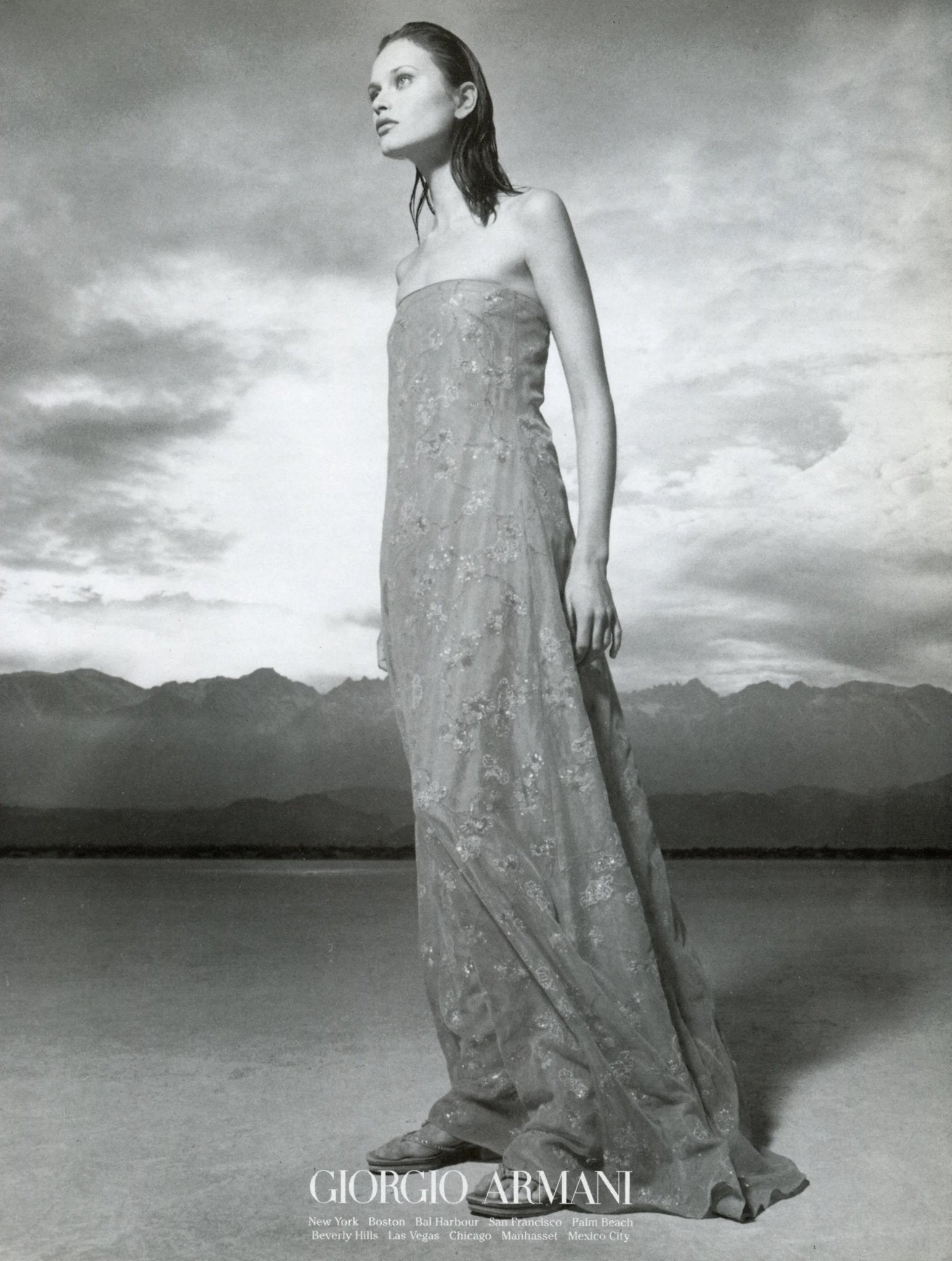 S/S 1999 Giorgio Armani Runway Pink Floral Sequin Embroidery Mesh Overlay Gown - RealList