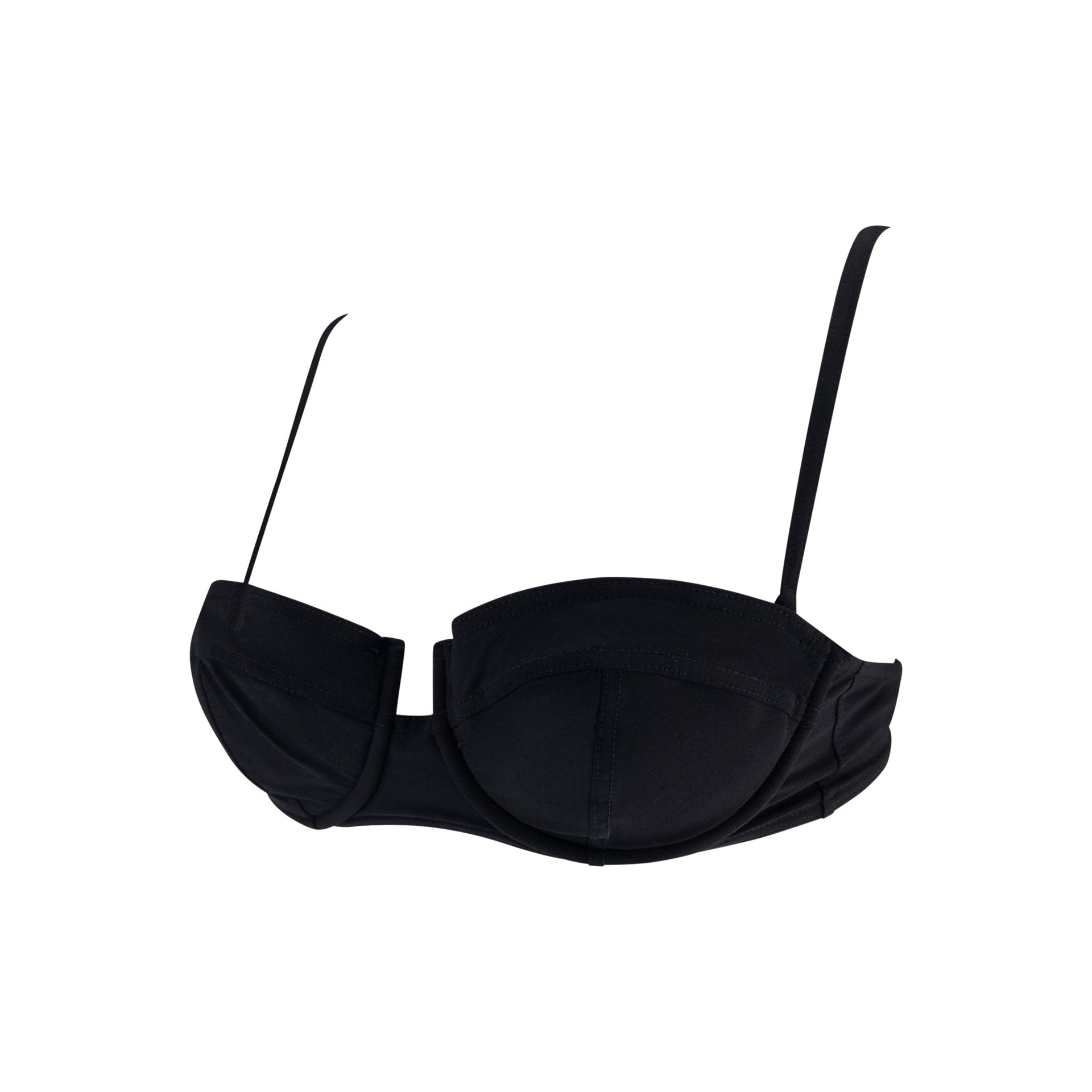 S/S 1999 Gucci by Tom Ford Black Bralette Bikini Swim Top - RealList