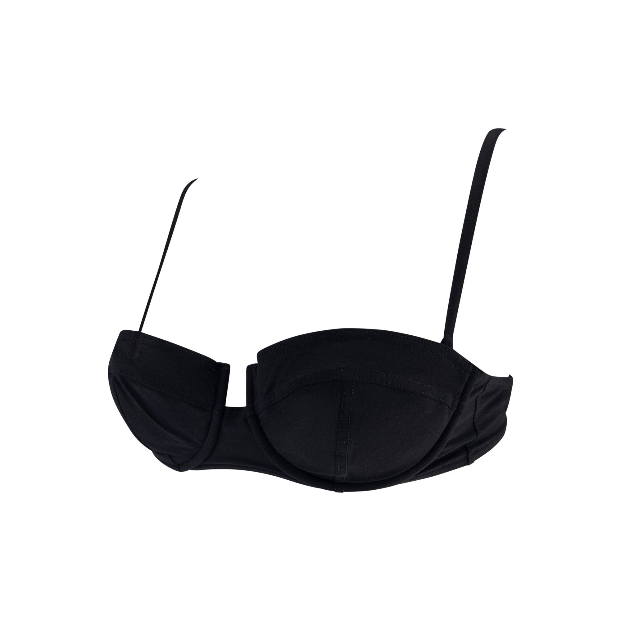 S/S 1999 Gucci by Tom Ford Black Bralette Bikini Swim Top - RealList